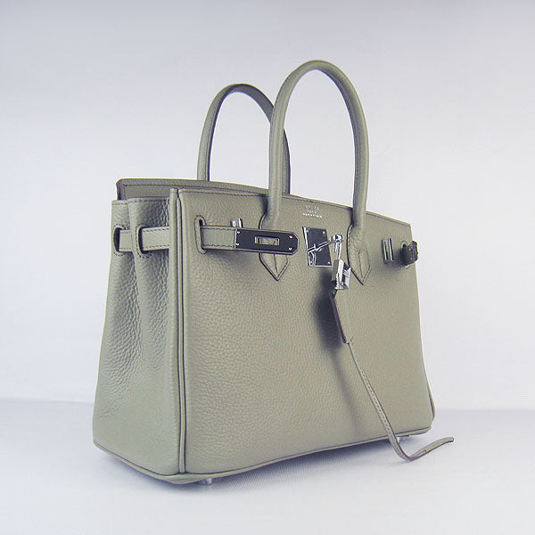 Hermes Birkin 30cm Togo Leather Handbags Dark Grey Silver | Studio Nafay