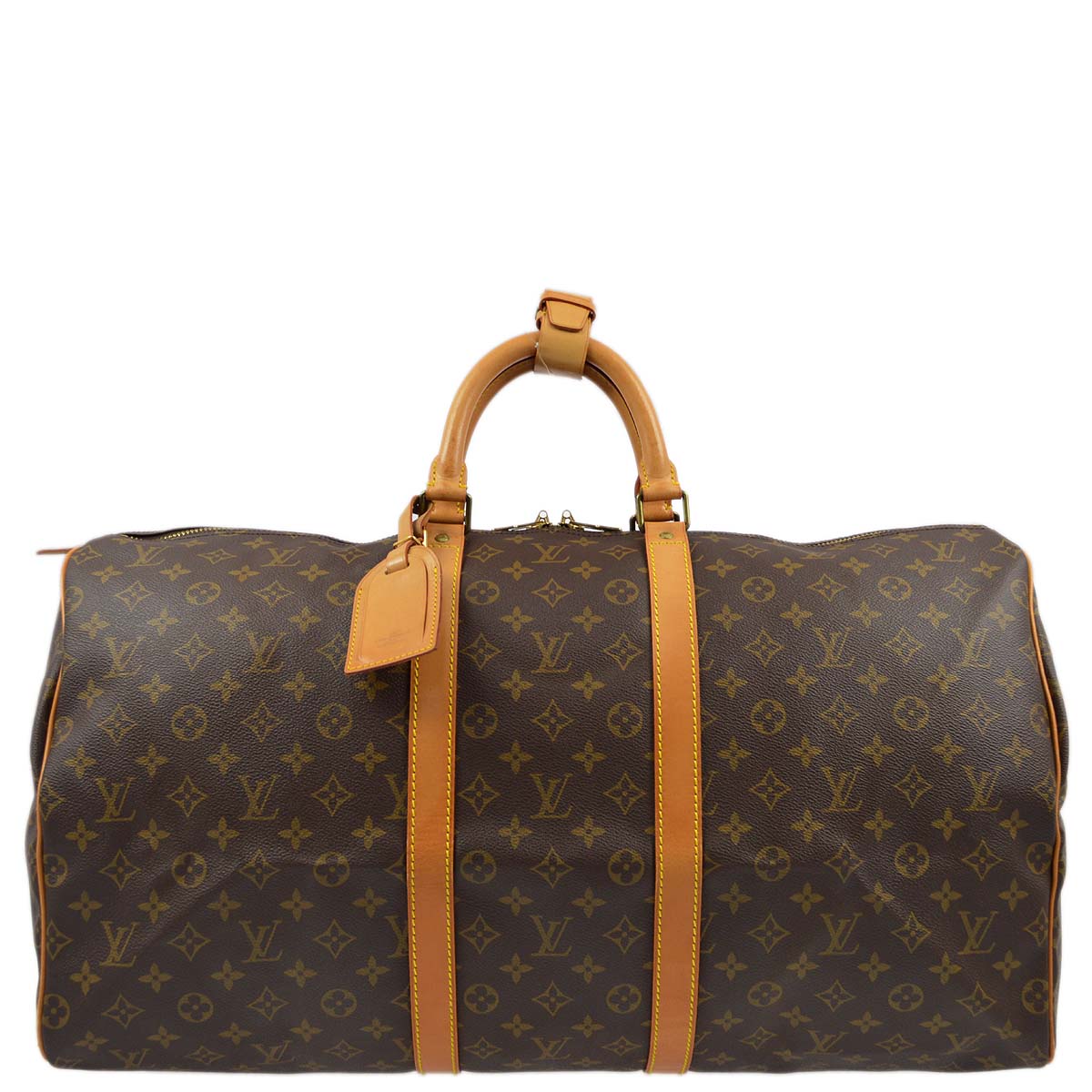 Louis Vuitton Monogram Keepall 55 Travel Duffle Handbag
