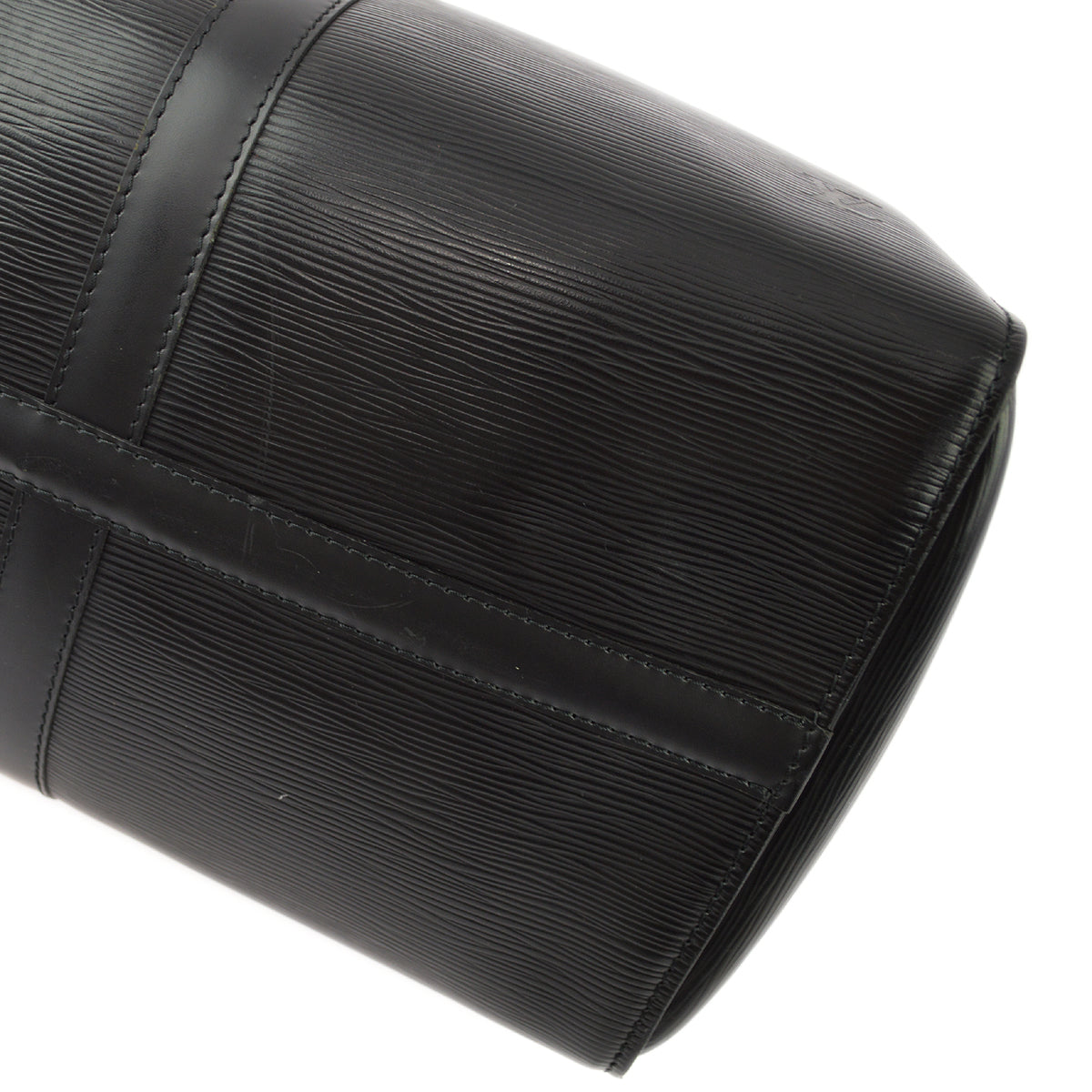 Louis Vuitton Black Epi Keepall 45 Travel Duffle Handbag