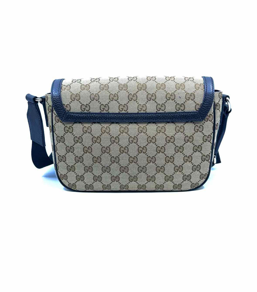 GUCCI Brown Canvas LOGO Handbag | Studio Nafay