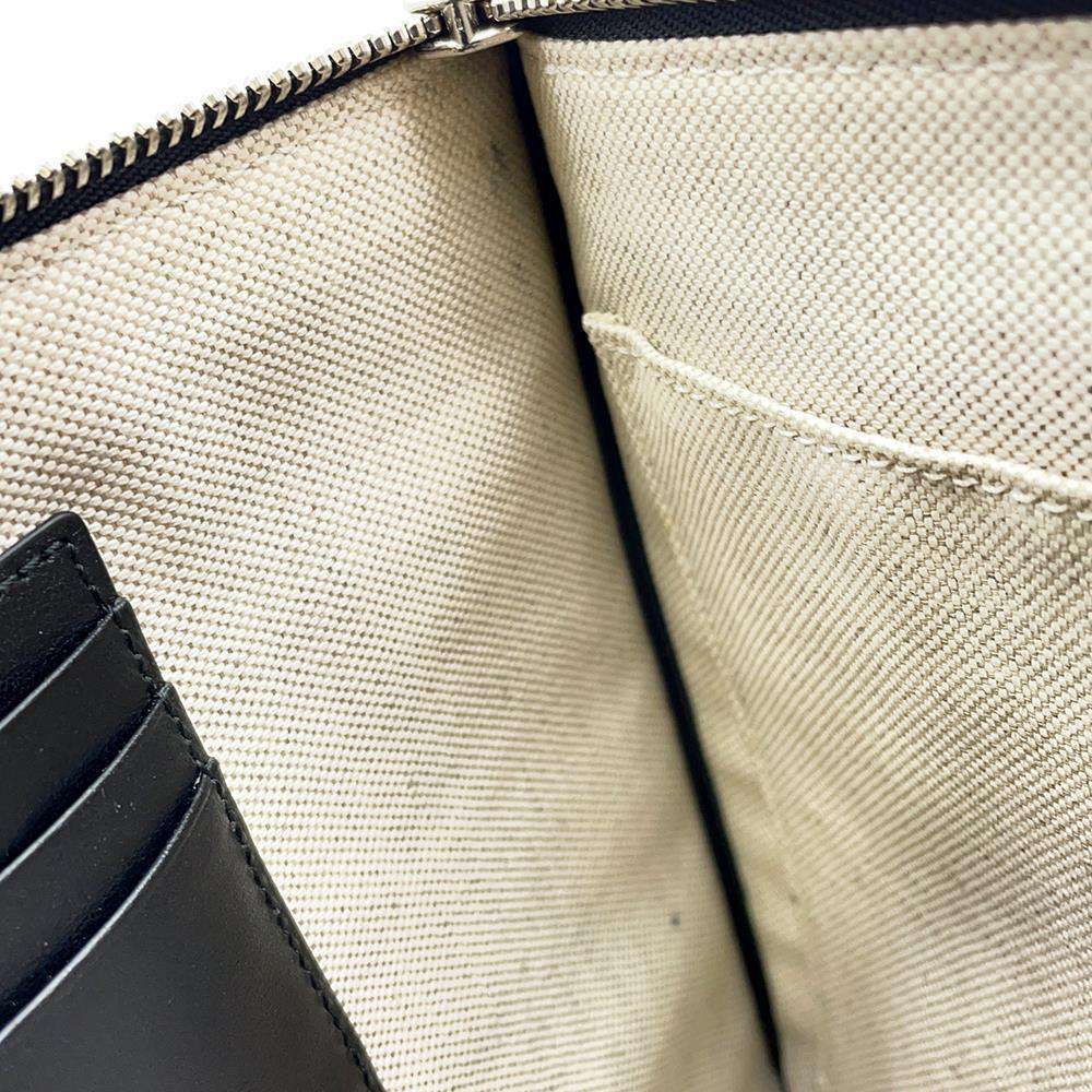 GUCCI GG embossed Clutch Bag Black 625569 Leather - Product Image 6