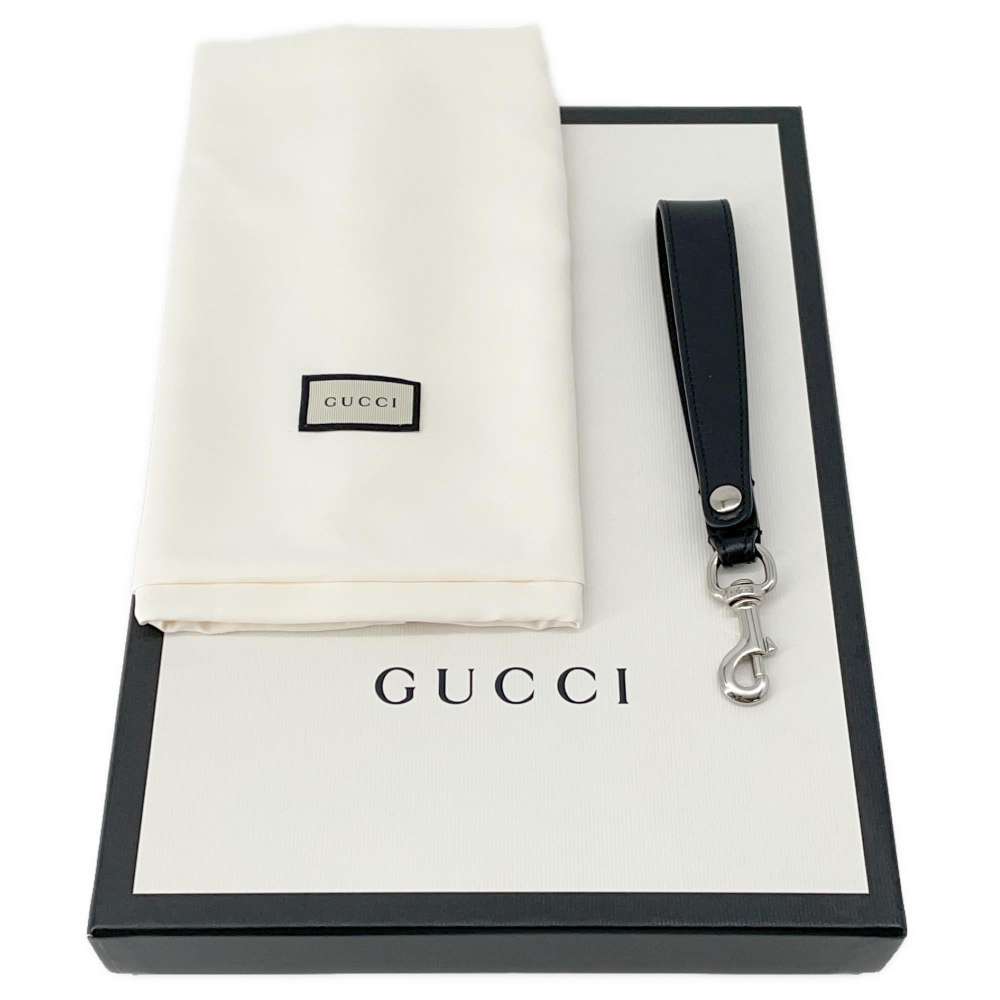 GUCCI GG embossed Clutch Bag Black 625569 Leather - Product Image 16