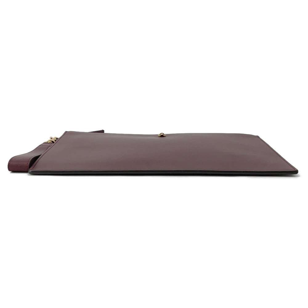 GUCCI Animalier Clutch Bag Bordeaux 428724 Leather - Product Image 3