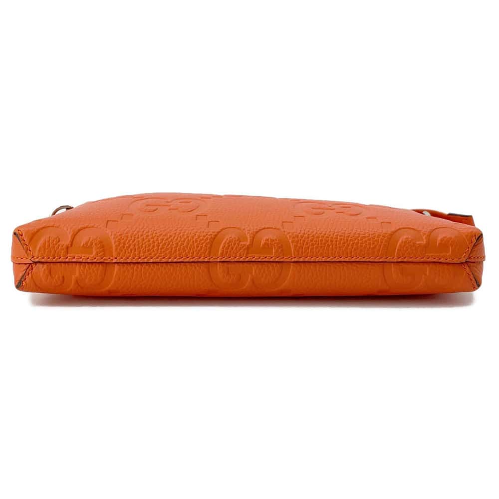 GUCCI jumbo GG messenger bag Orange 696009 Leather - Product Image 3