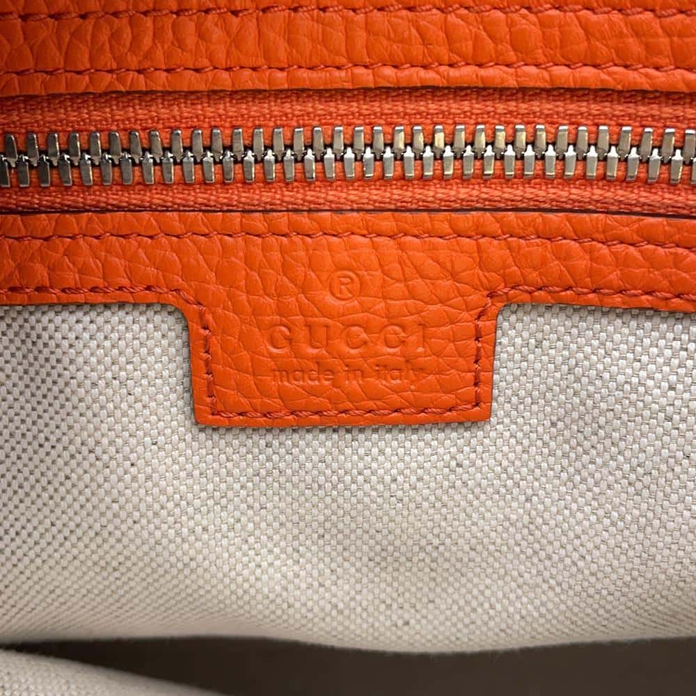 GUCCI jumbo GG messenger bag Orange 696009 Leather - Product Image 9