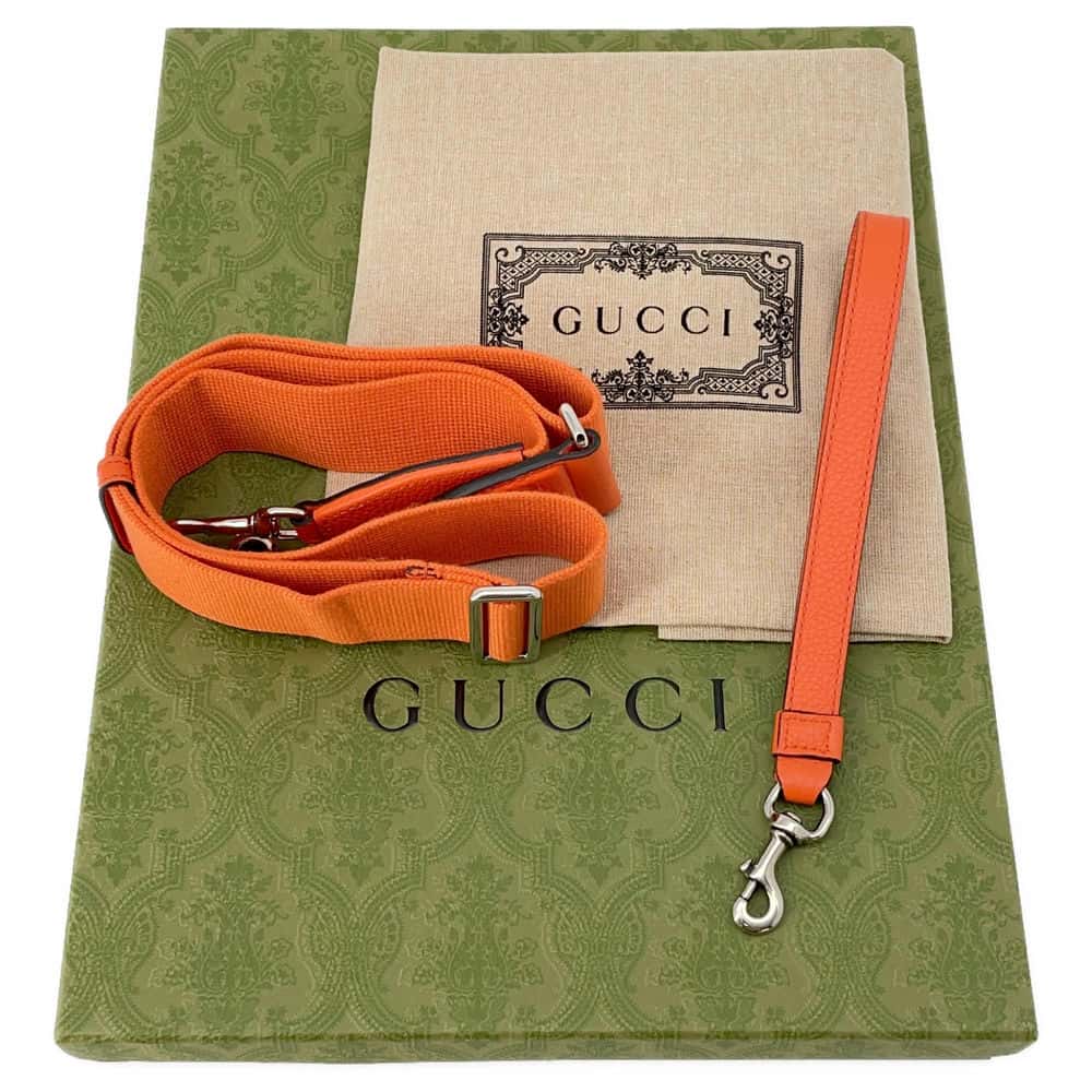 GUCCI jumbo GG messenger bag Orange 696009 Leather - Product Image 10