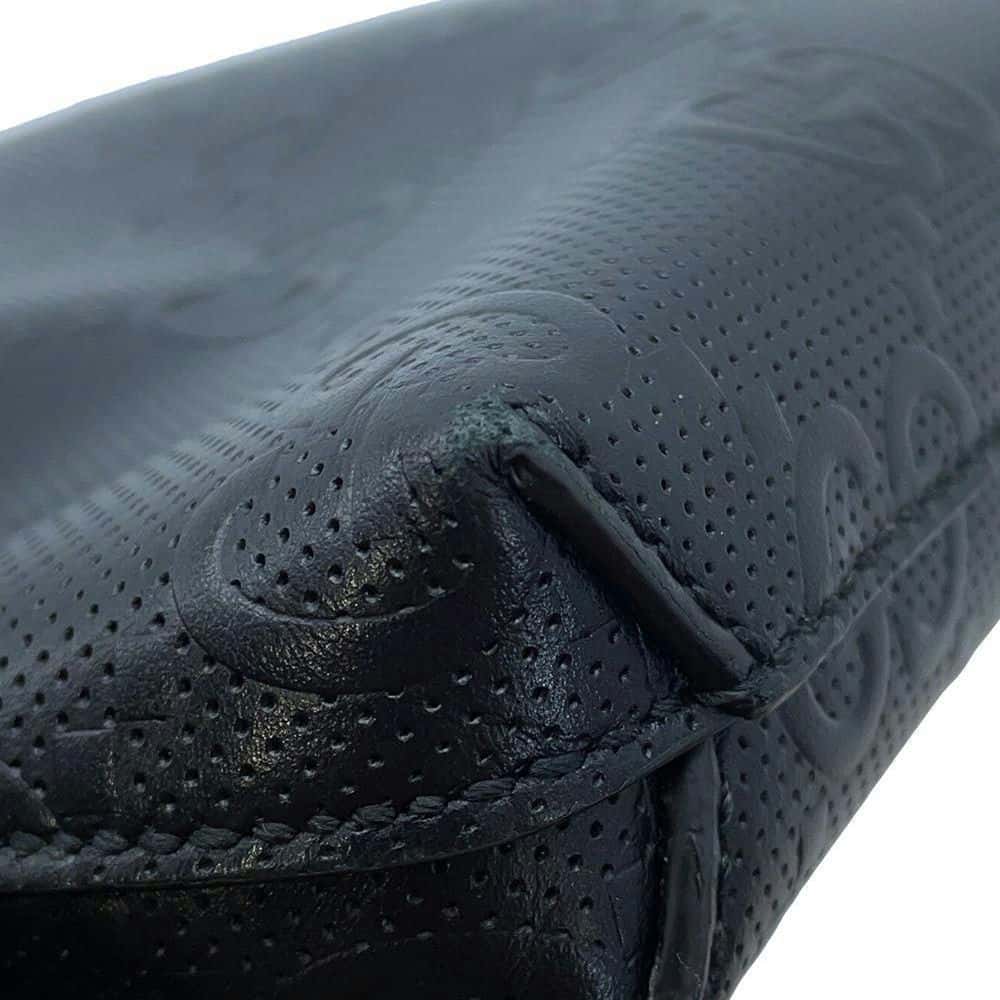 GUCCI GG-embossed messenger bag Black 696009 Leather - Product Image 8