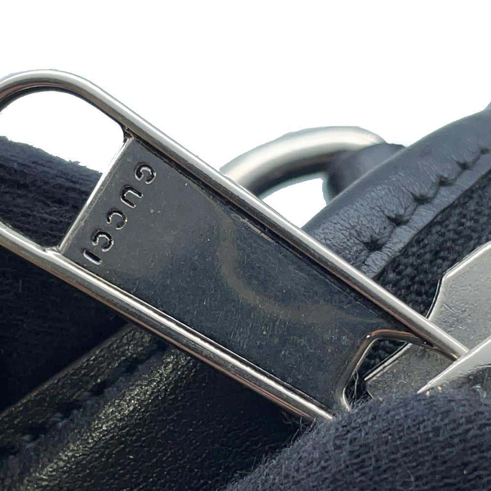GUCCI GG-embossed messenger bag Black 696009 Leather - Product Image 10
