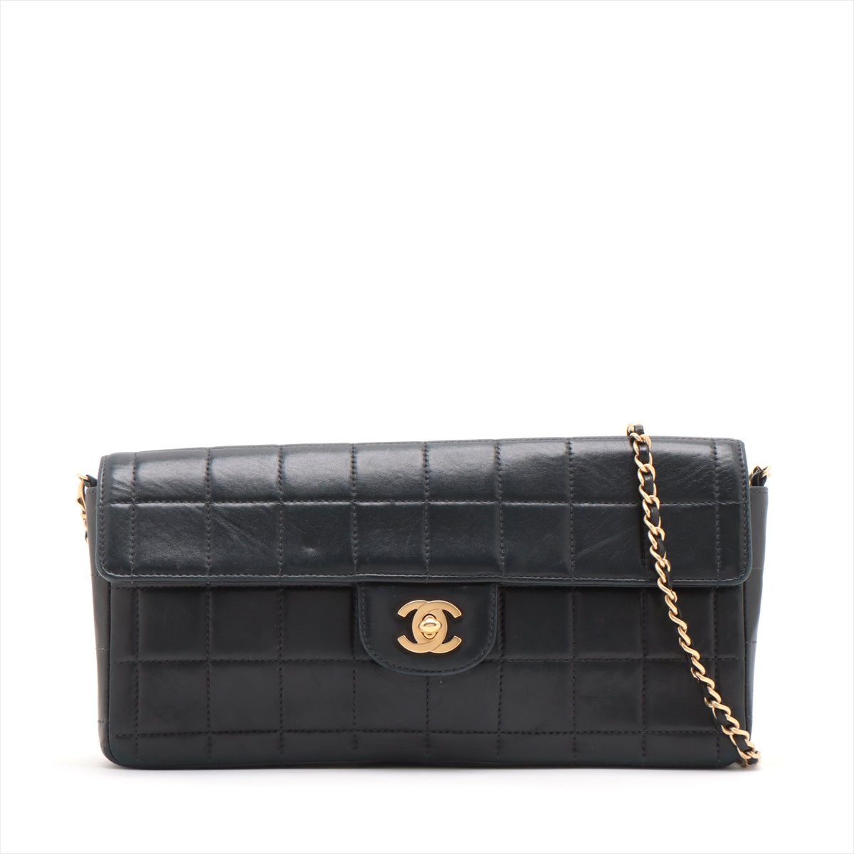 Chanel Chocolate Bar in Chain Shoulder Bag Black Gold 6th | Studio Nafay