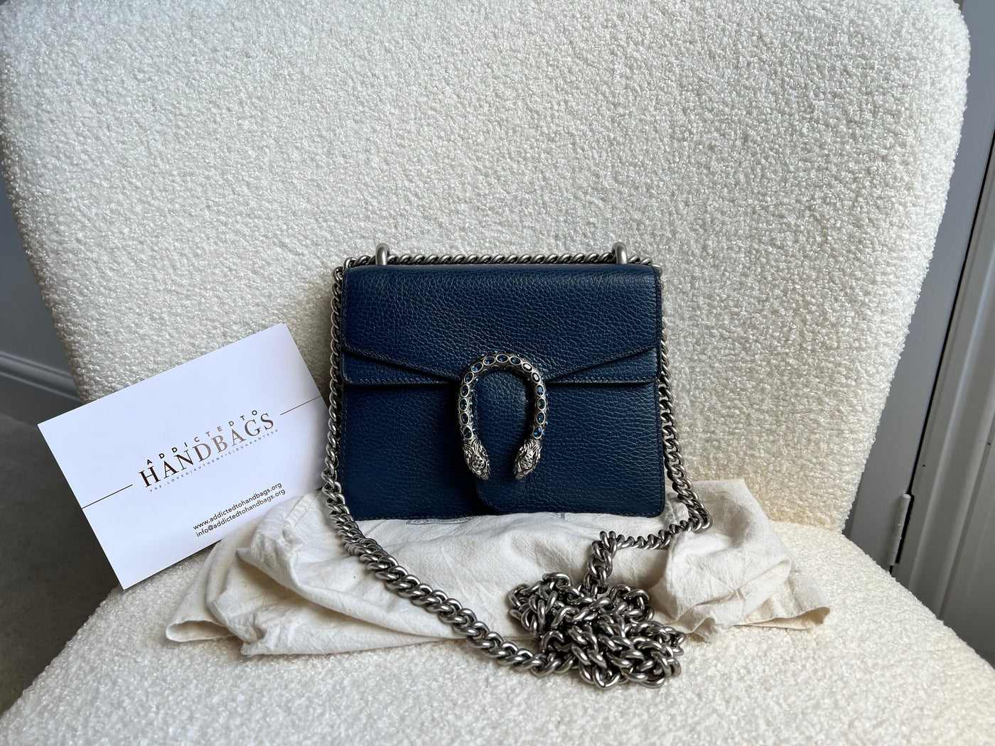 Gucci Dionysus Navy Blue Mini Bag (RRP £ ) | Studio Nafay