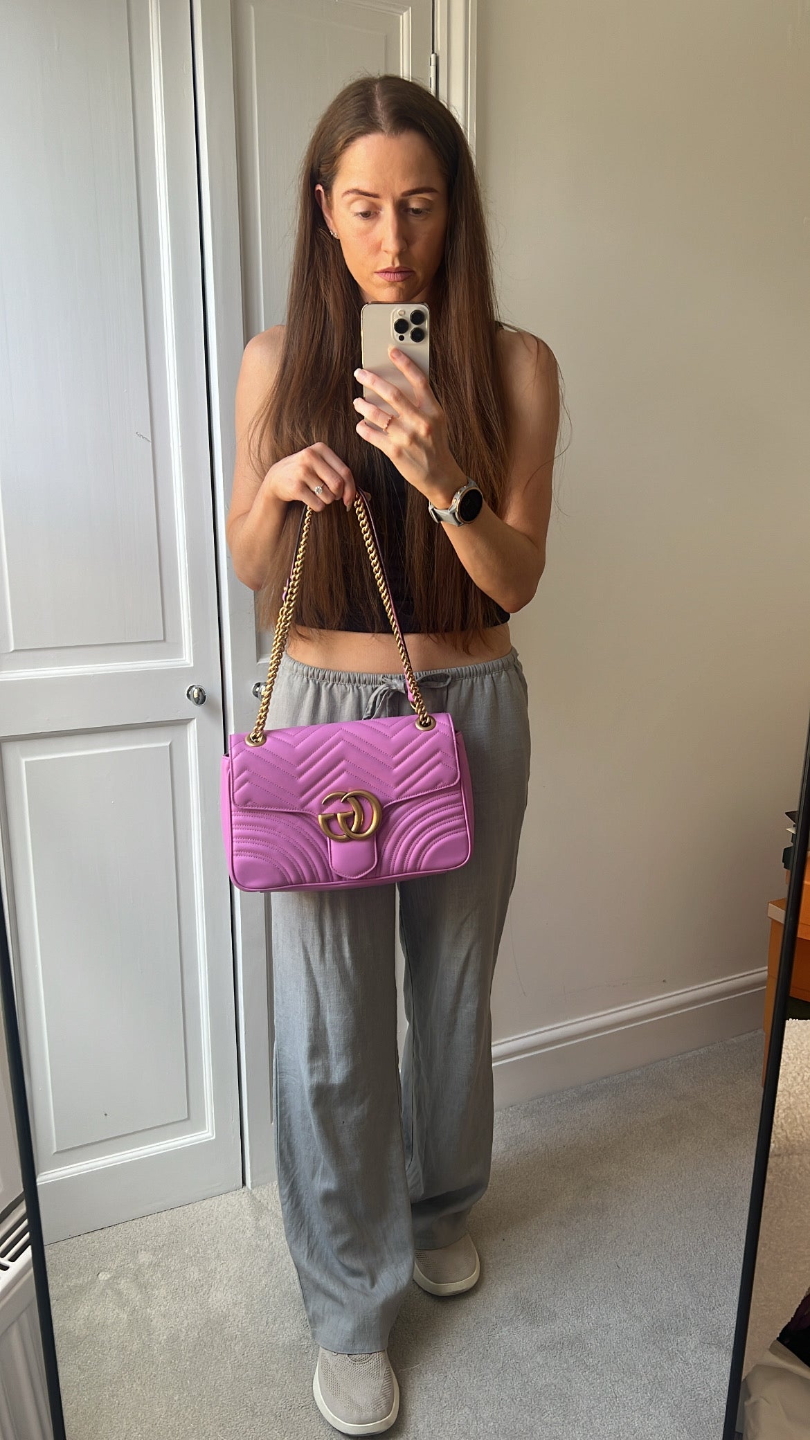 Gucci GG Pink Medium Marmont Small Shoulder Bag (RRP £2,230) - Product Image 2