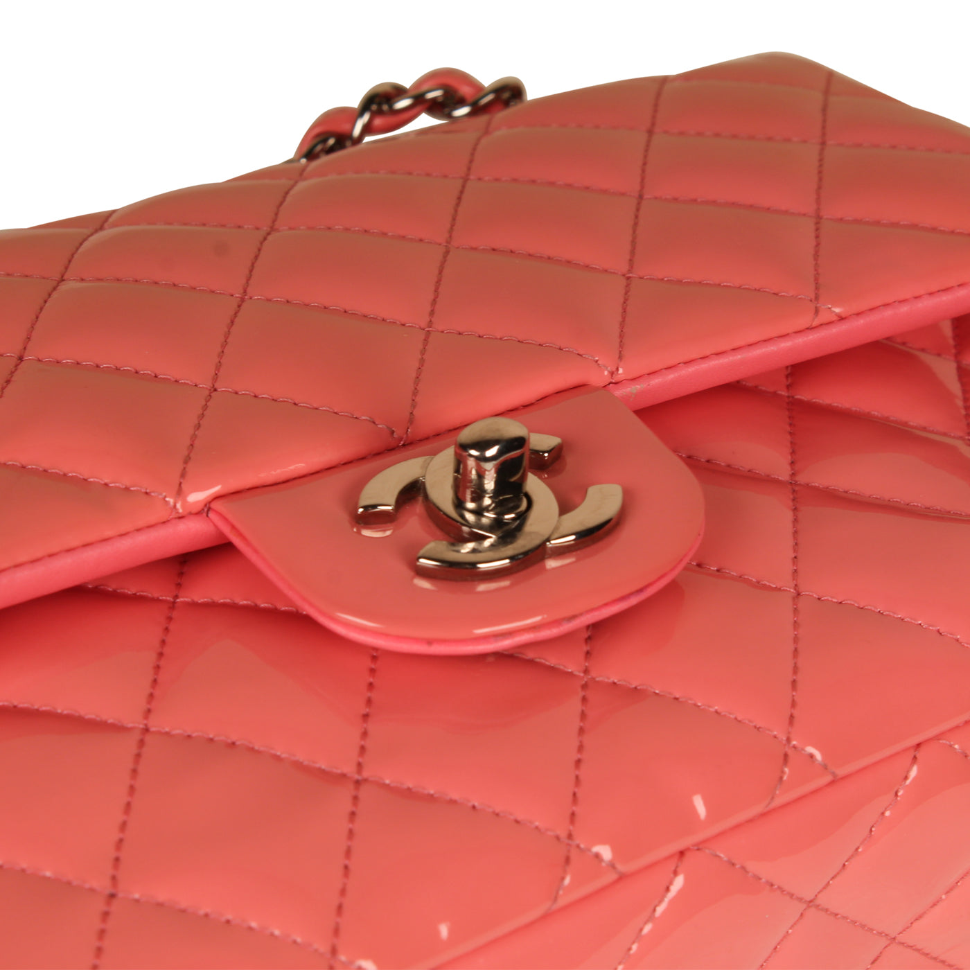 Classic Flap Bag Medium - Pink Patent - Product Image 4