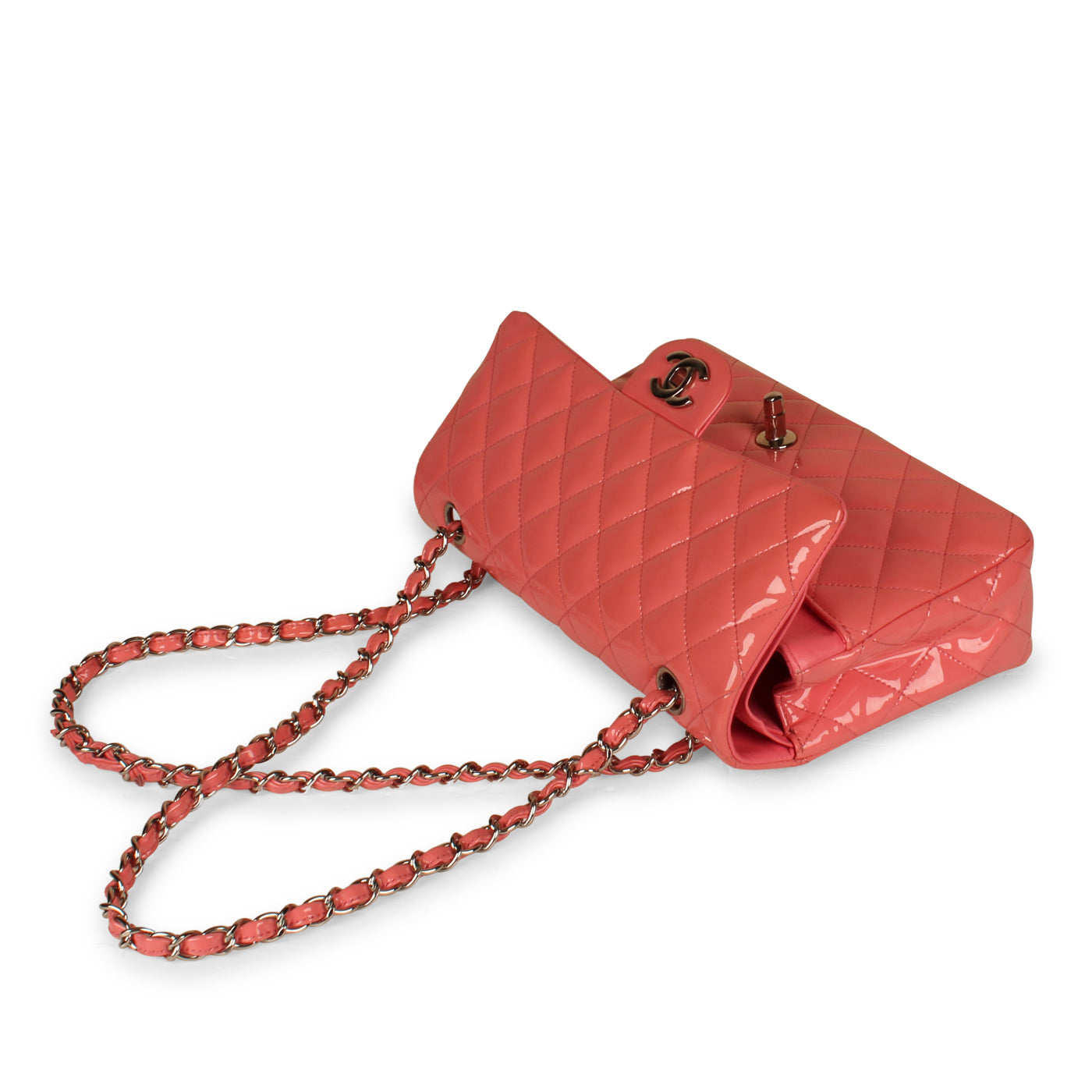 Classic Flap Bag Medium - Pink Patent - Product Image 9