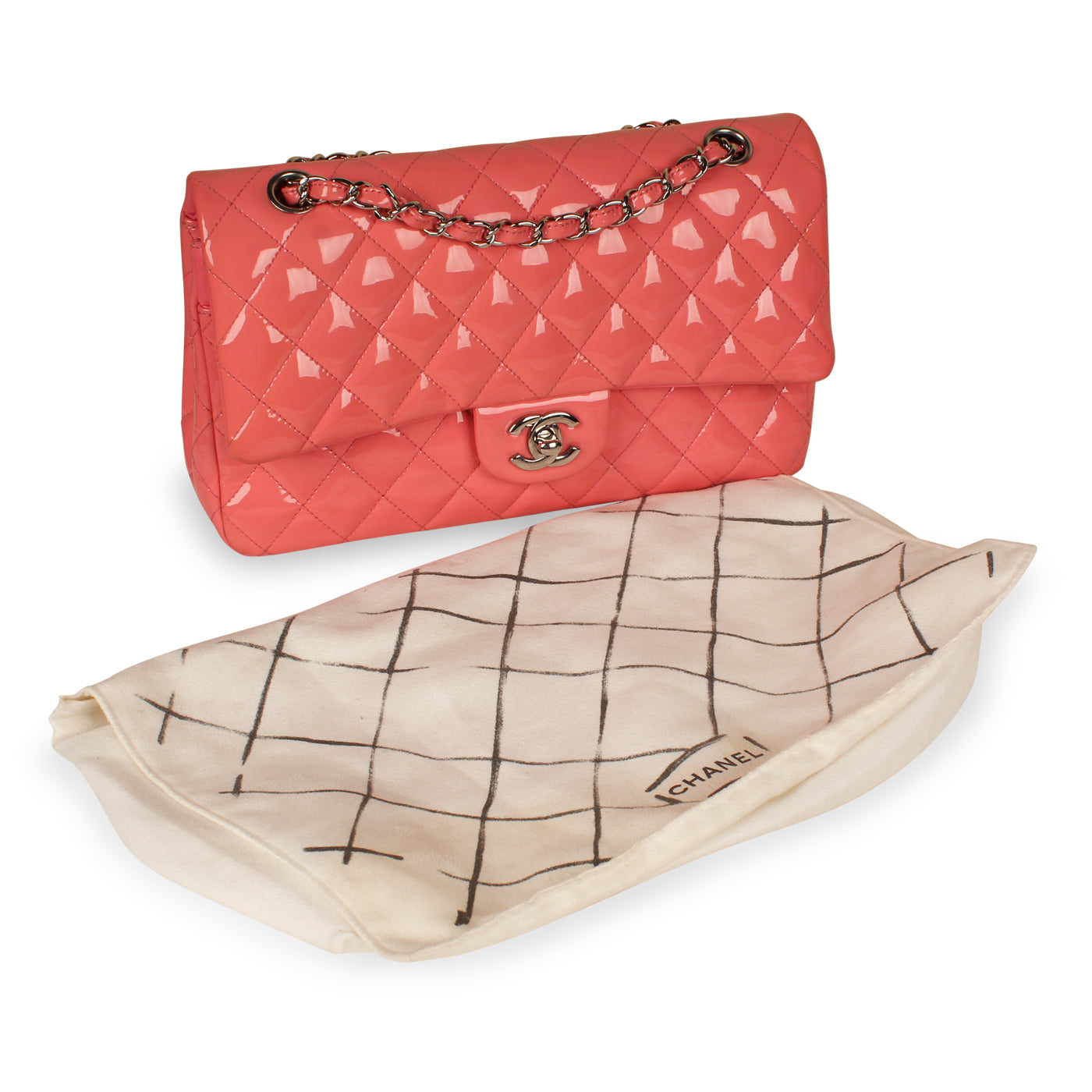 Classic Flap Bag Medium - Pink Patent - Product Image 10