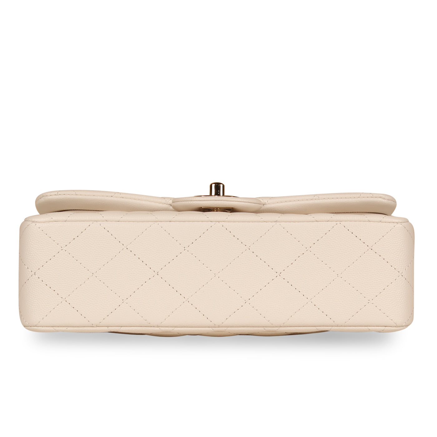 Classic Flap Bag - Small White Caviar - Product Image 3