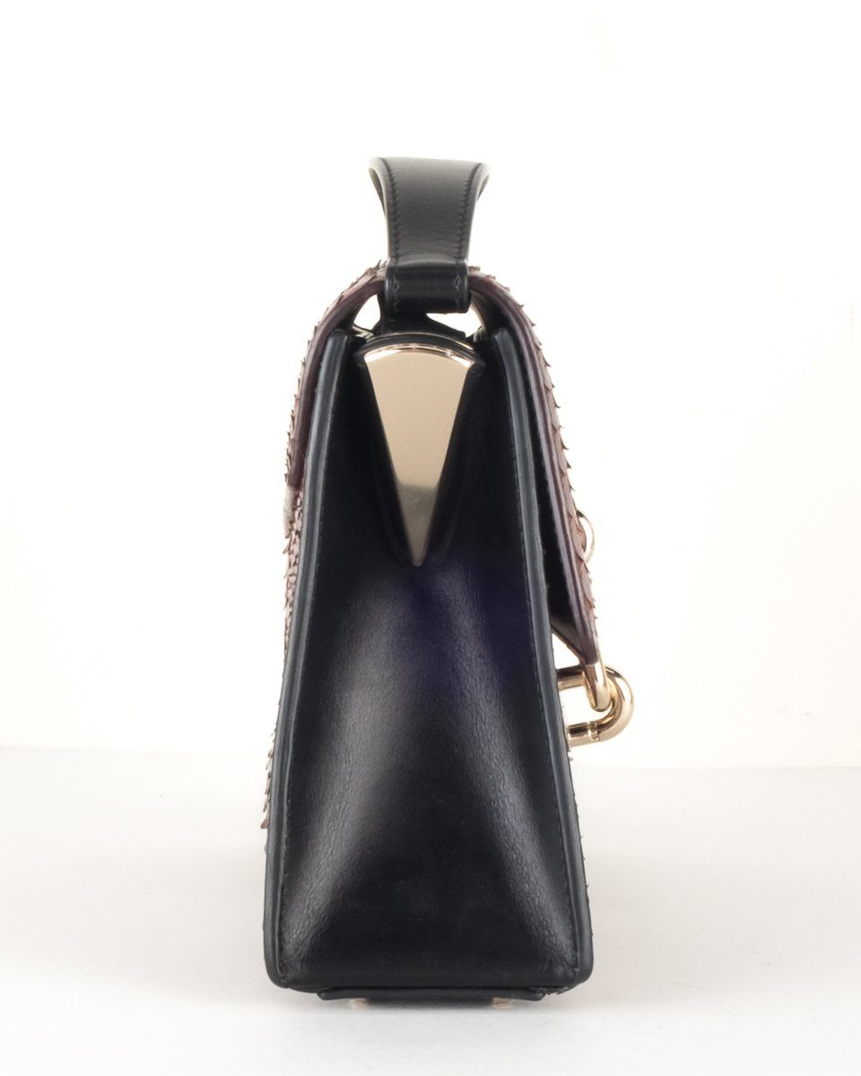 Balenciaga Burgundy Python Shoulder Bag - Product Image 3