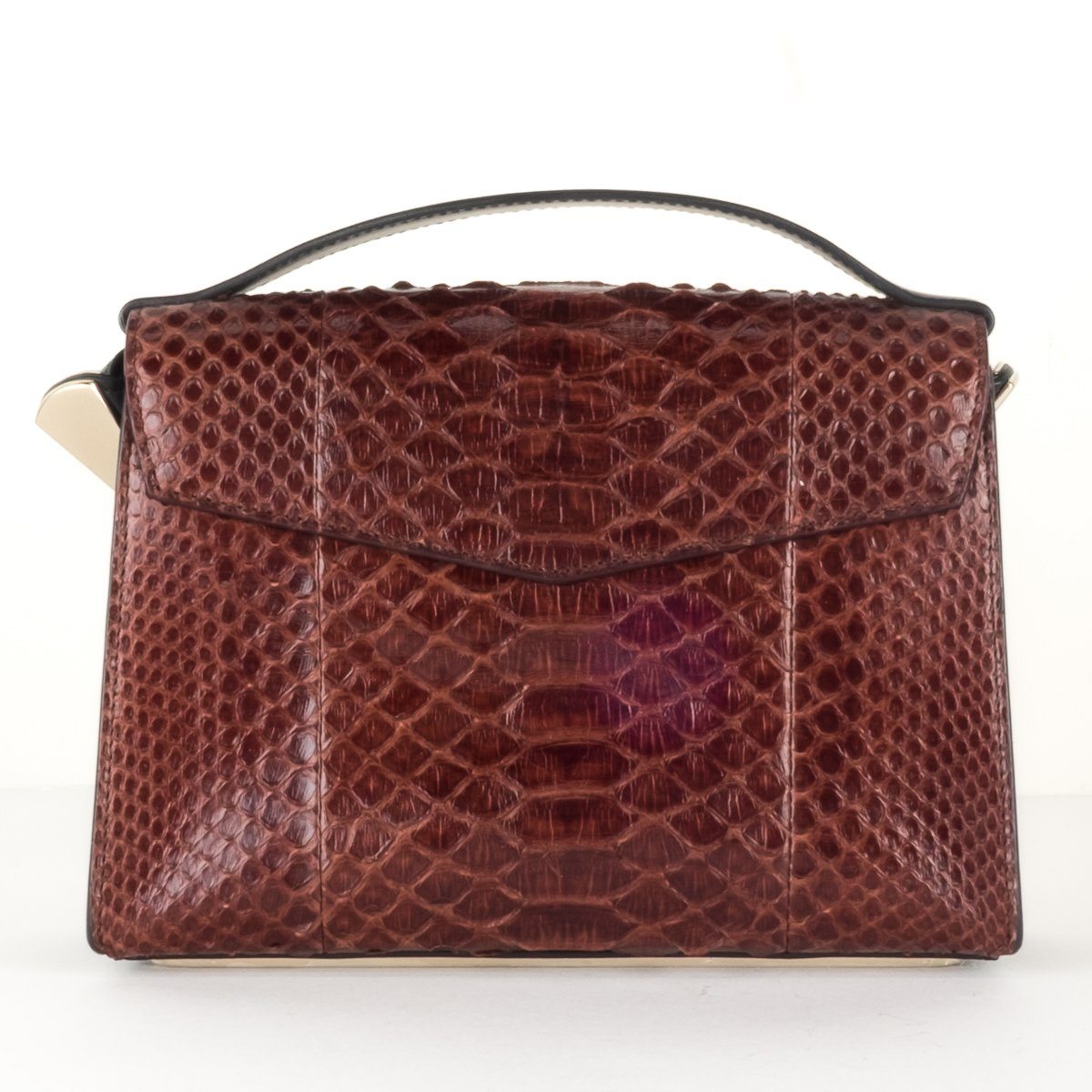Balenciaga Burgundy Python Shoulder Bag - Product Image 4