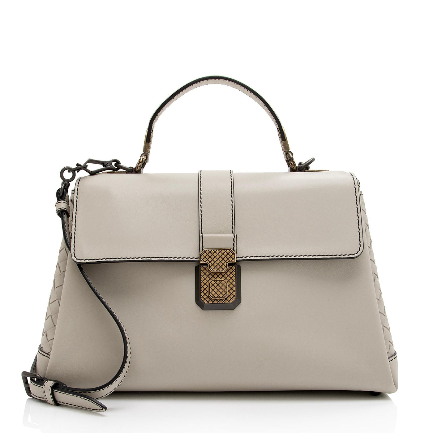 Bottega Veneta Intrecciato Nappa Leather Piazza Medium Top Handle Bag | Studio Nafay