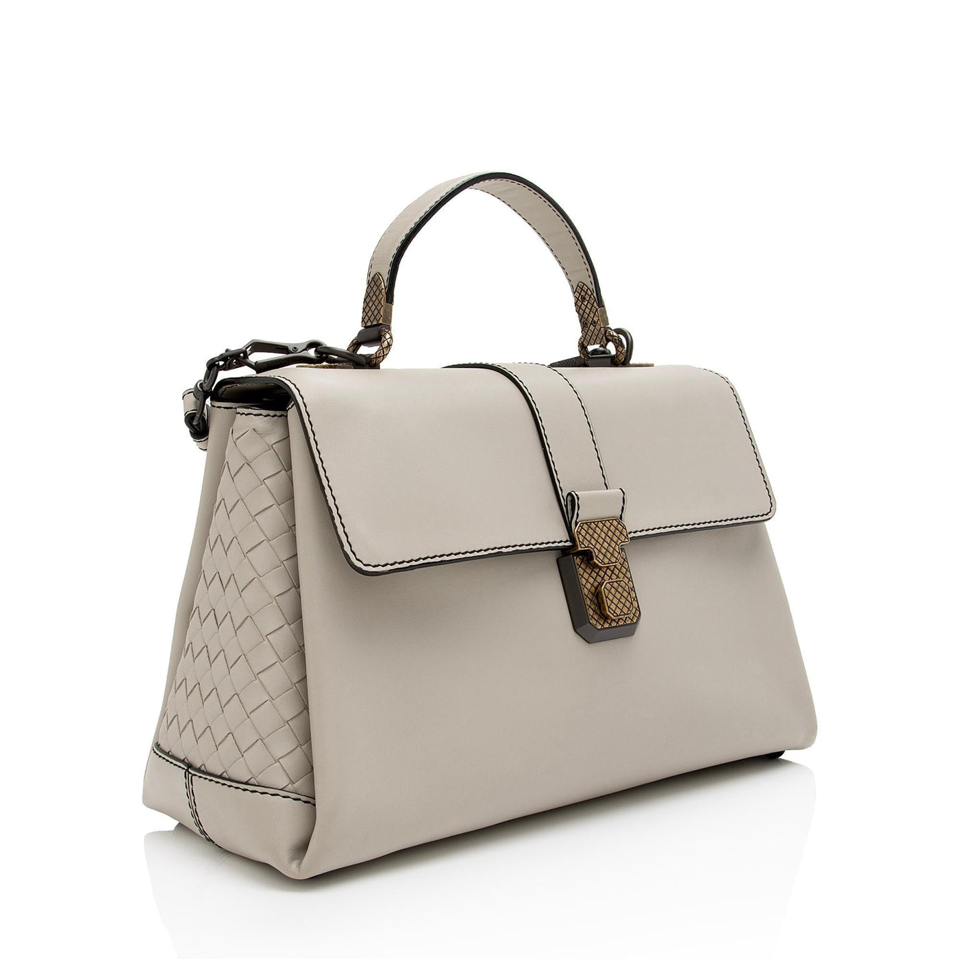 Bottega Veneta Intrecciato Nappa Leather Piazza Medium Top Handle Bag - Product Image 2