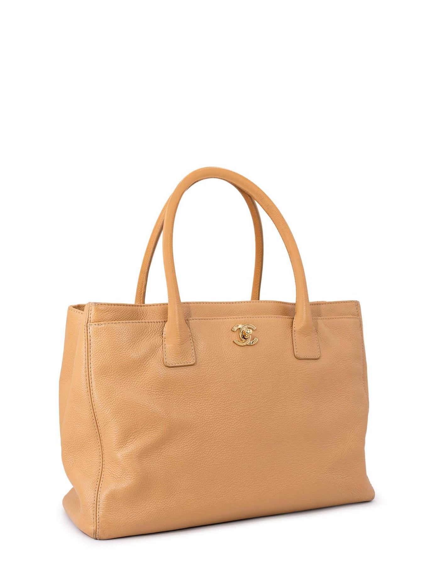 Chanel Caviar Leather Cerf Shopper Bag Beige | Studio Nafay
