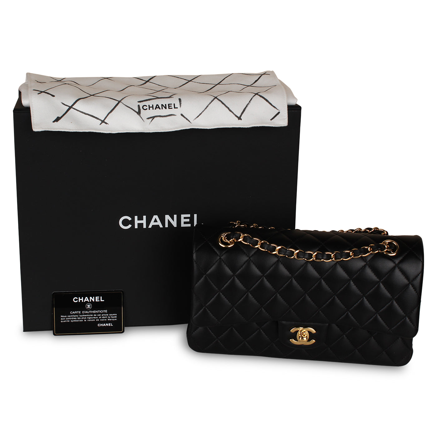 Classic Flap Bag Medium - Black Lambskin - Product Image 10