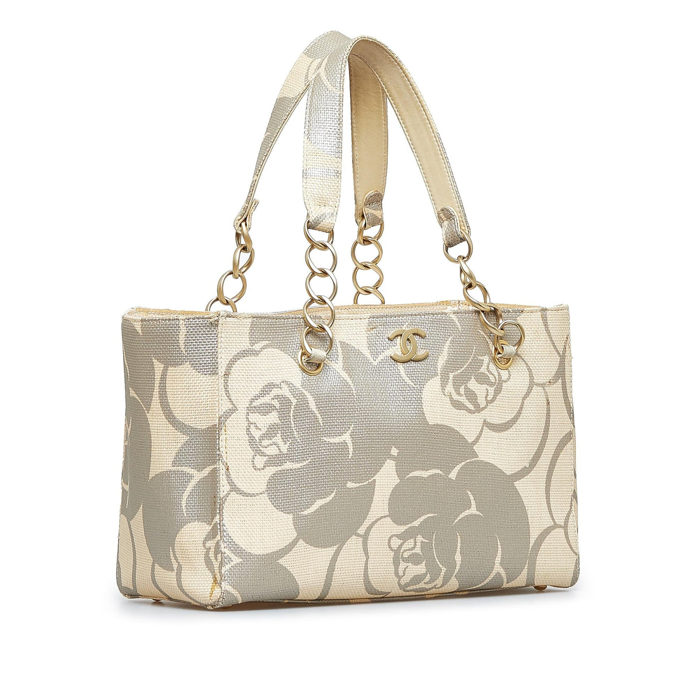 Chanel CC Camelila Rafia Tote Bag | Studio Nafay