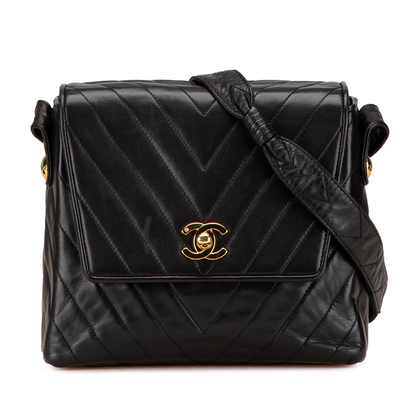 Chanel CC Chevron Lambskin Flap | Studio Nafay