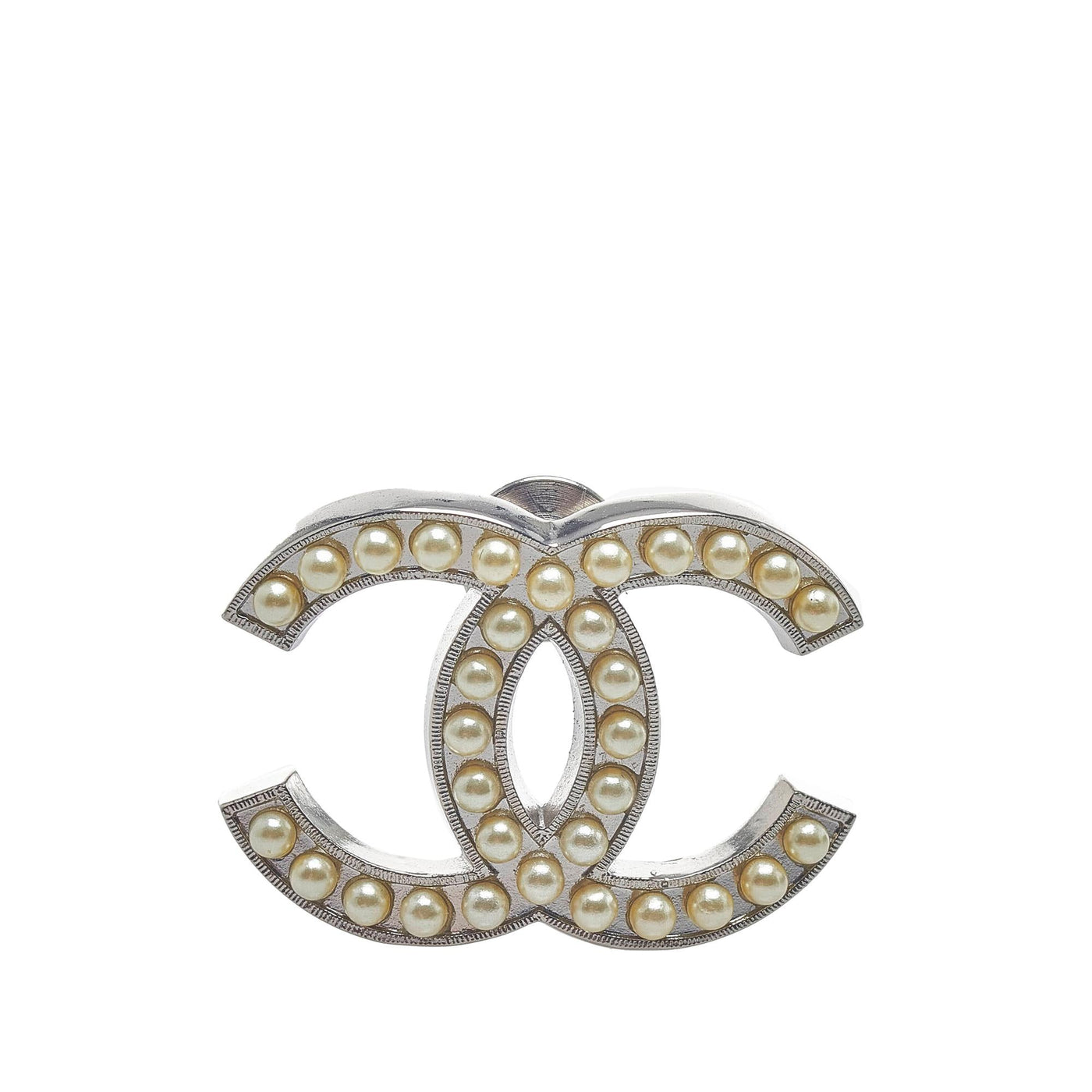 Chanel CC Faux Pearl Brooch - Product Image 2