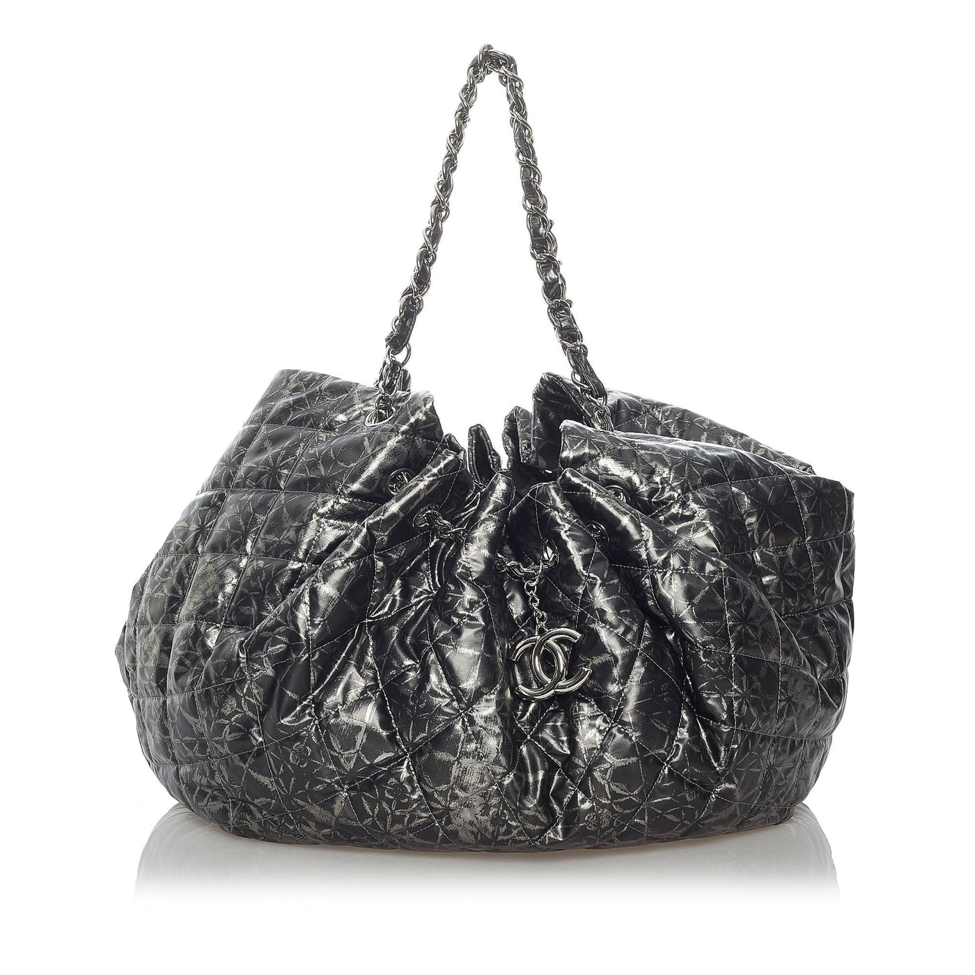 Chanel CC Matelasse Patent Leather Shoulder Bag | Studio Nafay