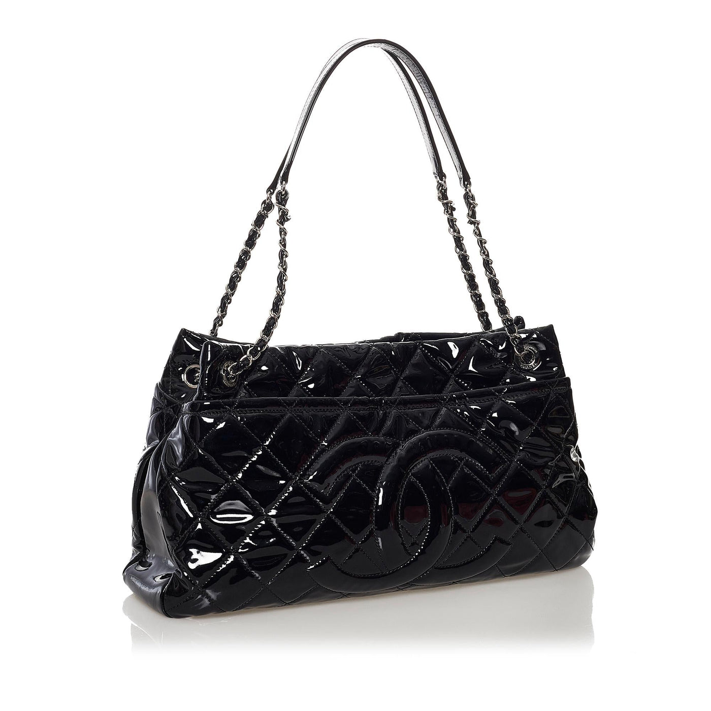 Chanel CC Matelasse Patent Leather Shoulder Bag | Studio Nafay