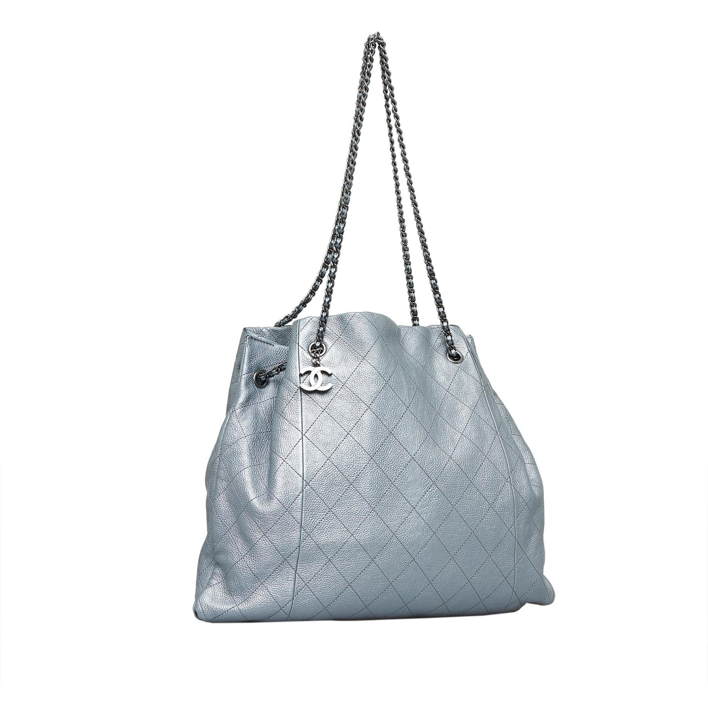 Chanel CC Quilted Drawstring Tote | Studio Nafay
