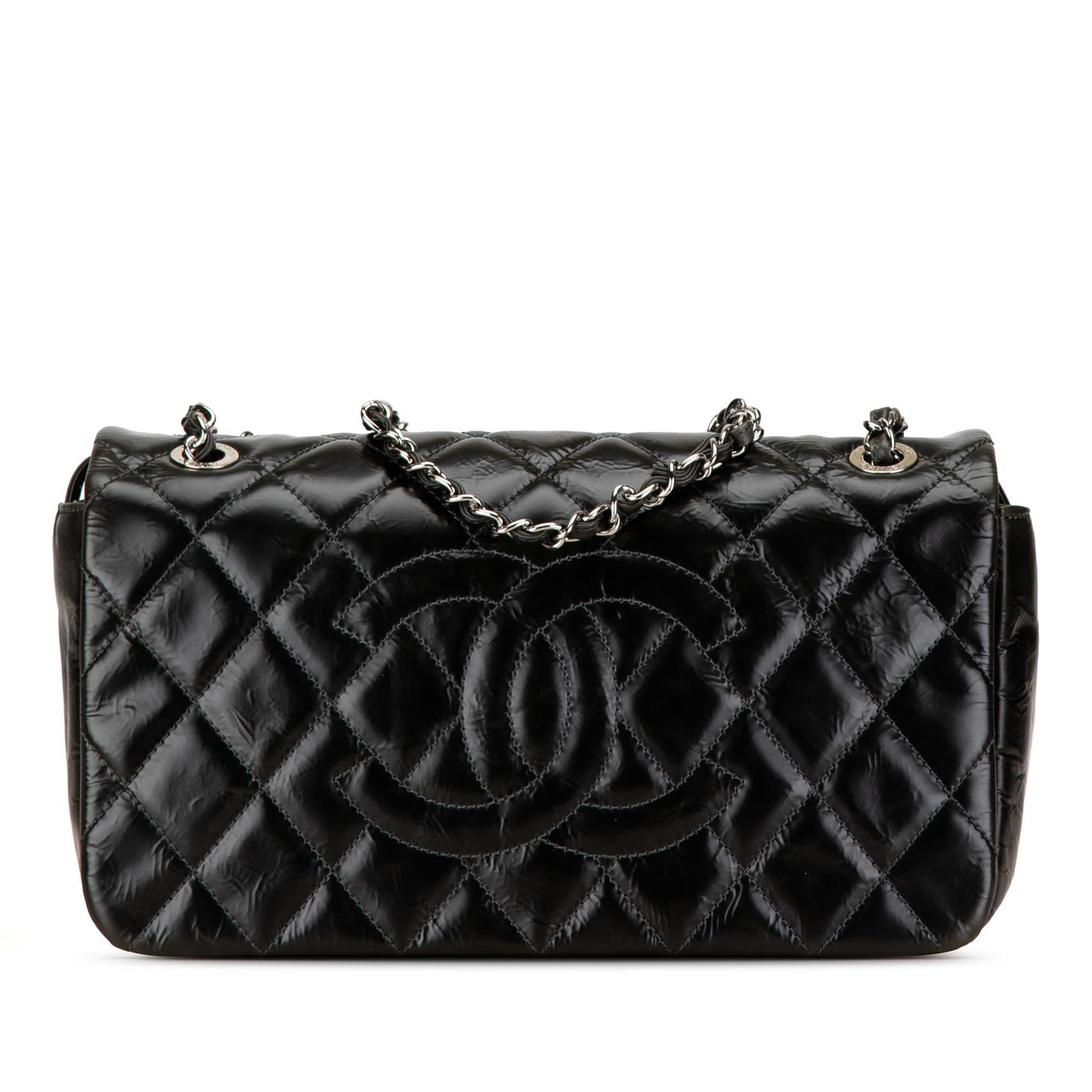 Chanel CC Quilted Glazed Calfskin Flap | Studio Nafay