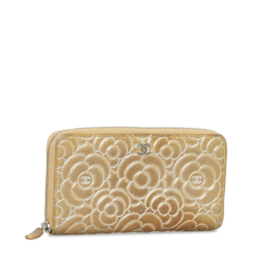Chanel Camellia Zip Around Wallet | Studio Nafay