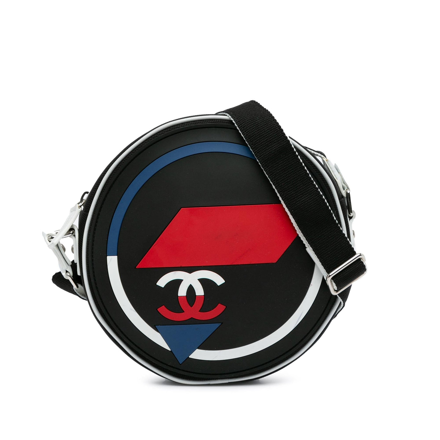 Chanel Canvas And Rubber Airlines Round Crossbody | Studio Nafay