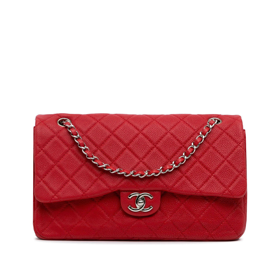 Chanel Caviar Double Compartment CC Chain Flap | Studio Nafay