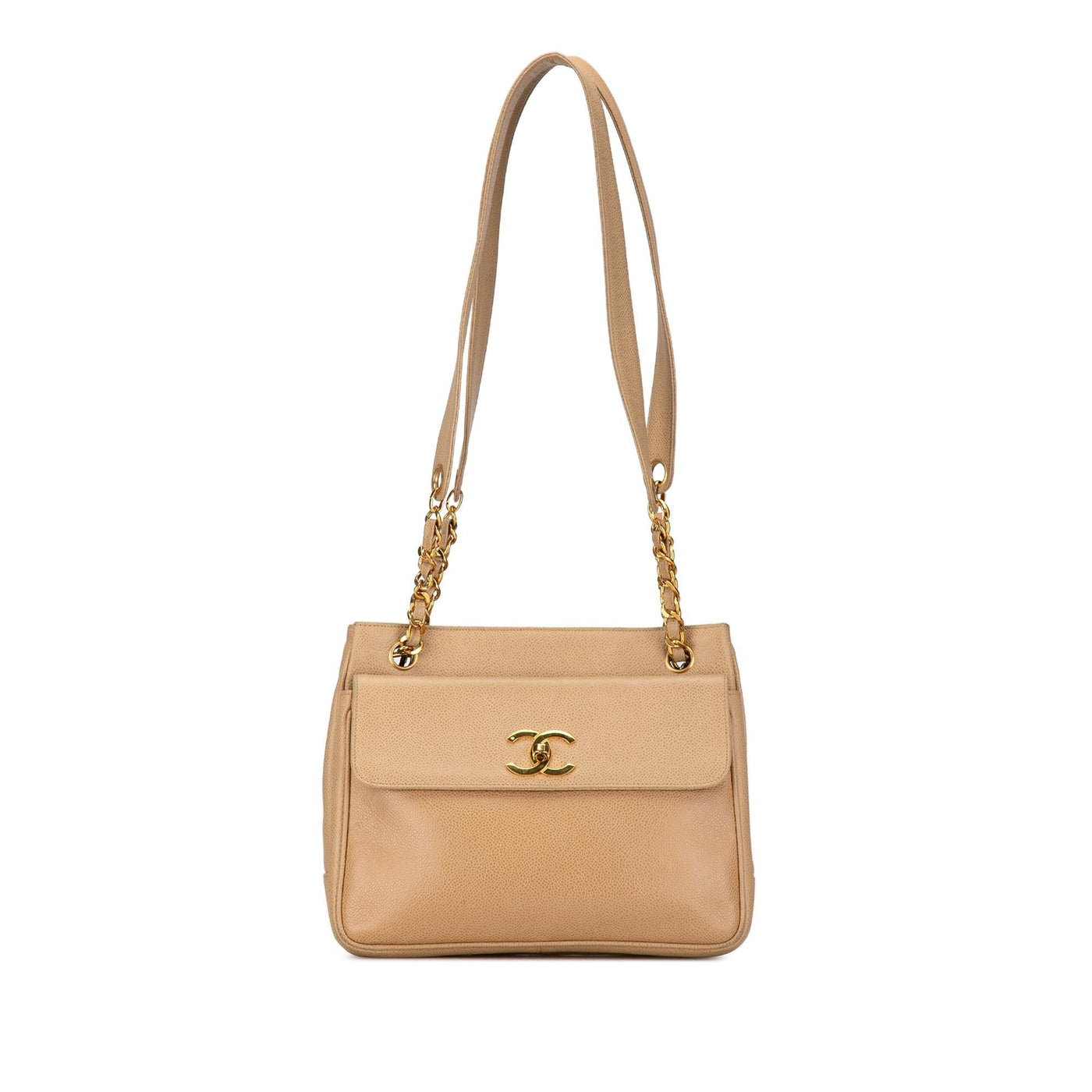 Chanel Caviar Front Pocket Chain Shoulder Bag | Studio Nafay