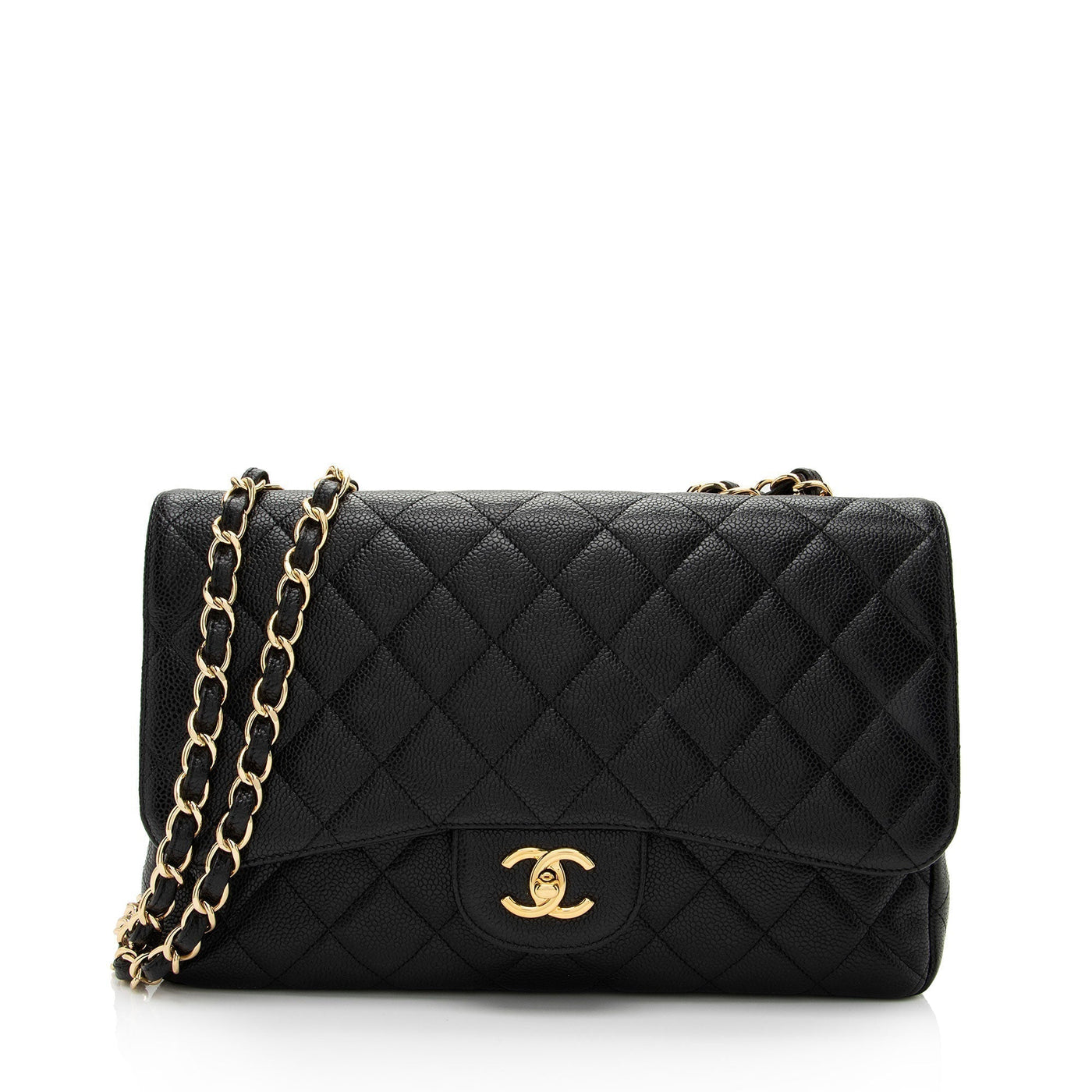 Chanel Caviar Leather Classic Jumbo Single Flap Bag - Product Image 15