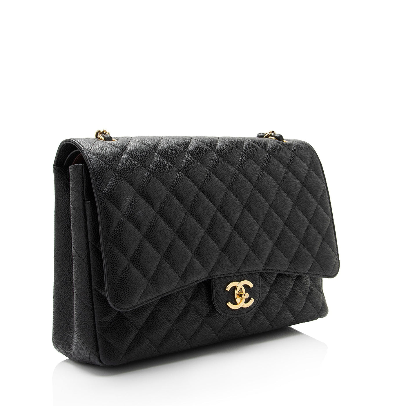 Chanel Caviar Leather Classic Maxi Double Flap Bag - Product Image 2