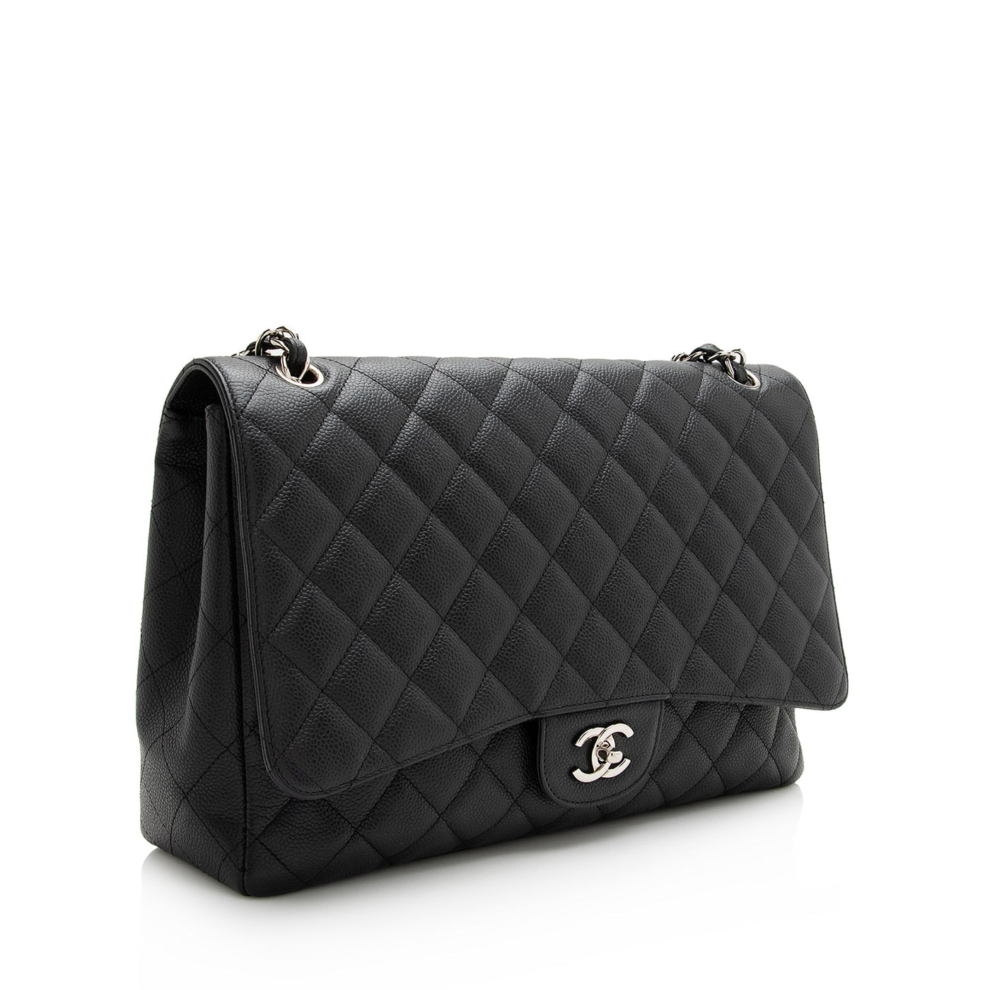 Chanel Caviar Leather Classic Maxi Single Flap Bag - Product Image 2