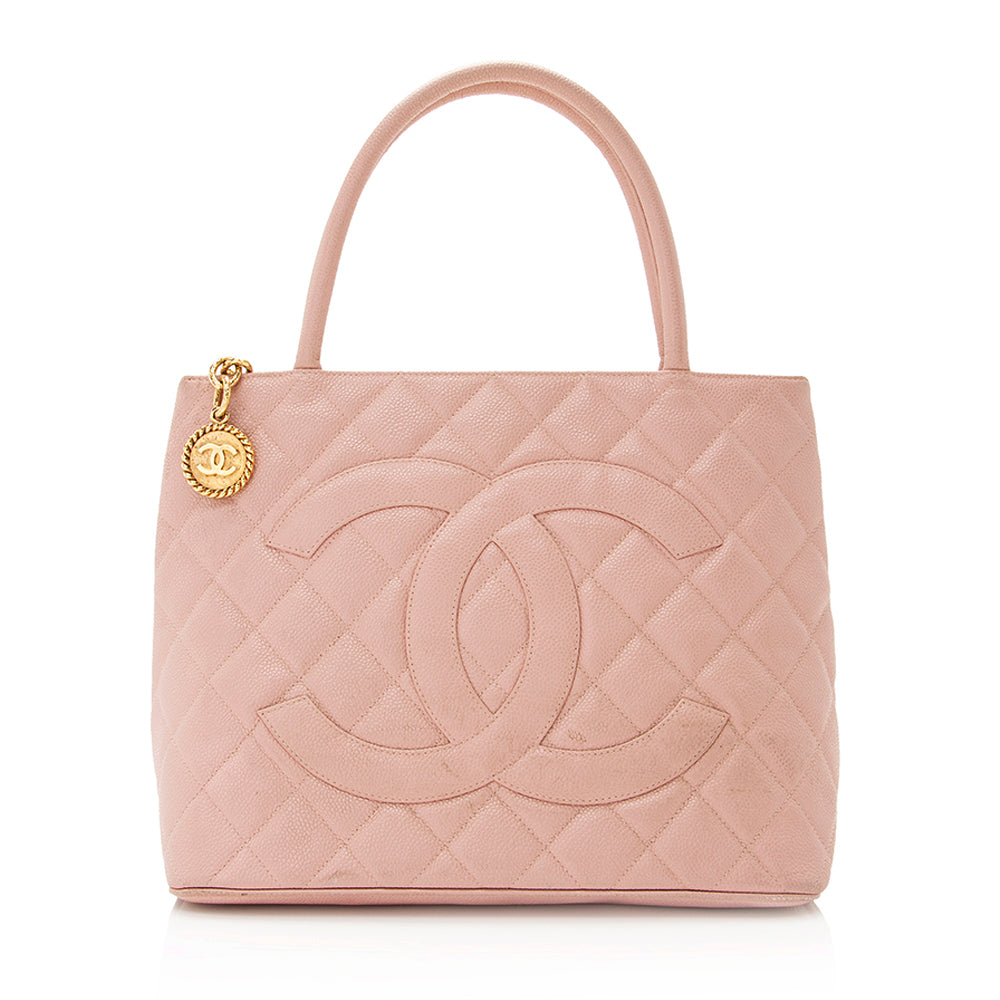 Chanel Caviar Leather Medallion Tote | Studio Nafay