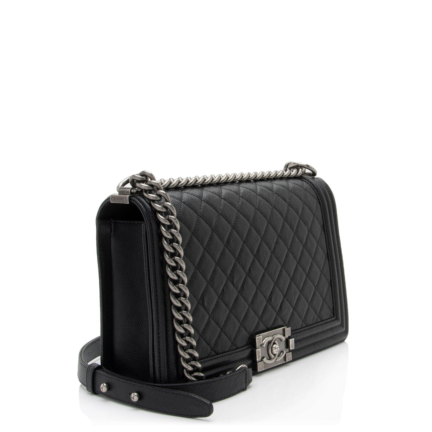 Chanel Caviar Leather New Medium Boy Bag | Studio Nafay