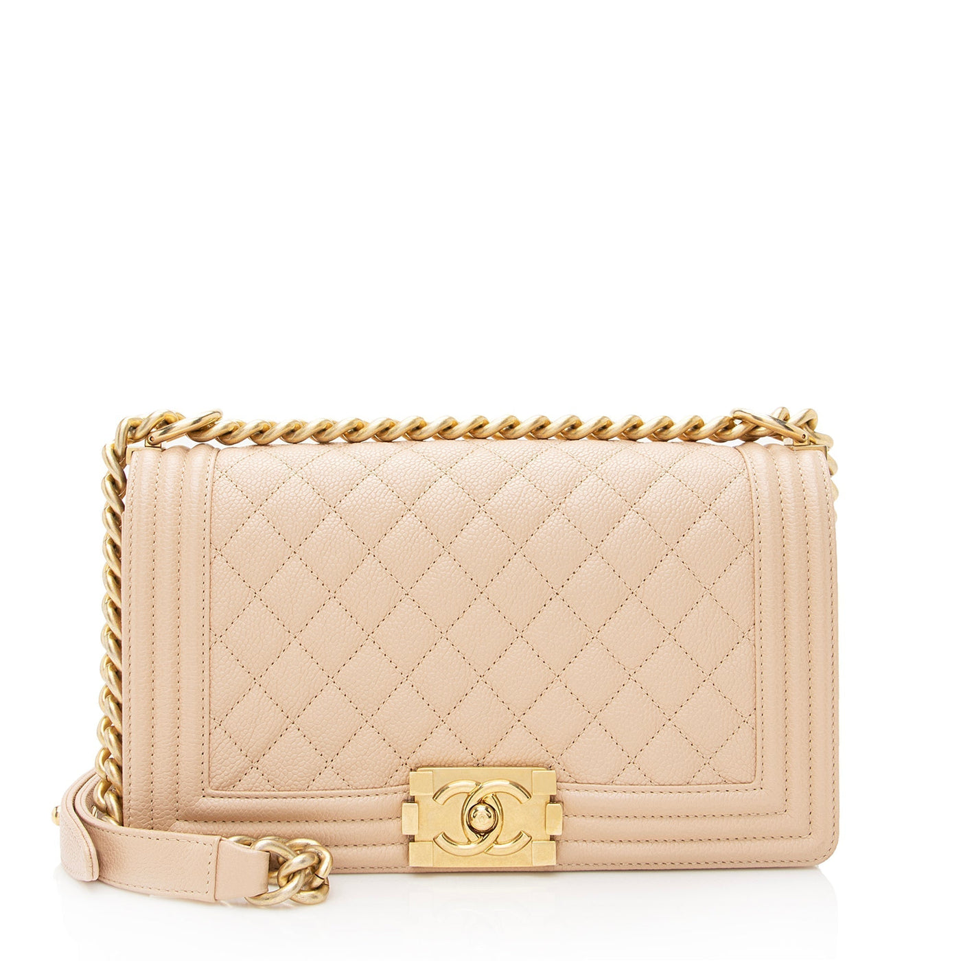 Chanel Caviar Leather Old Medium Boy Bag | Studio Nafay