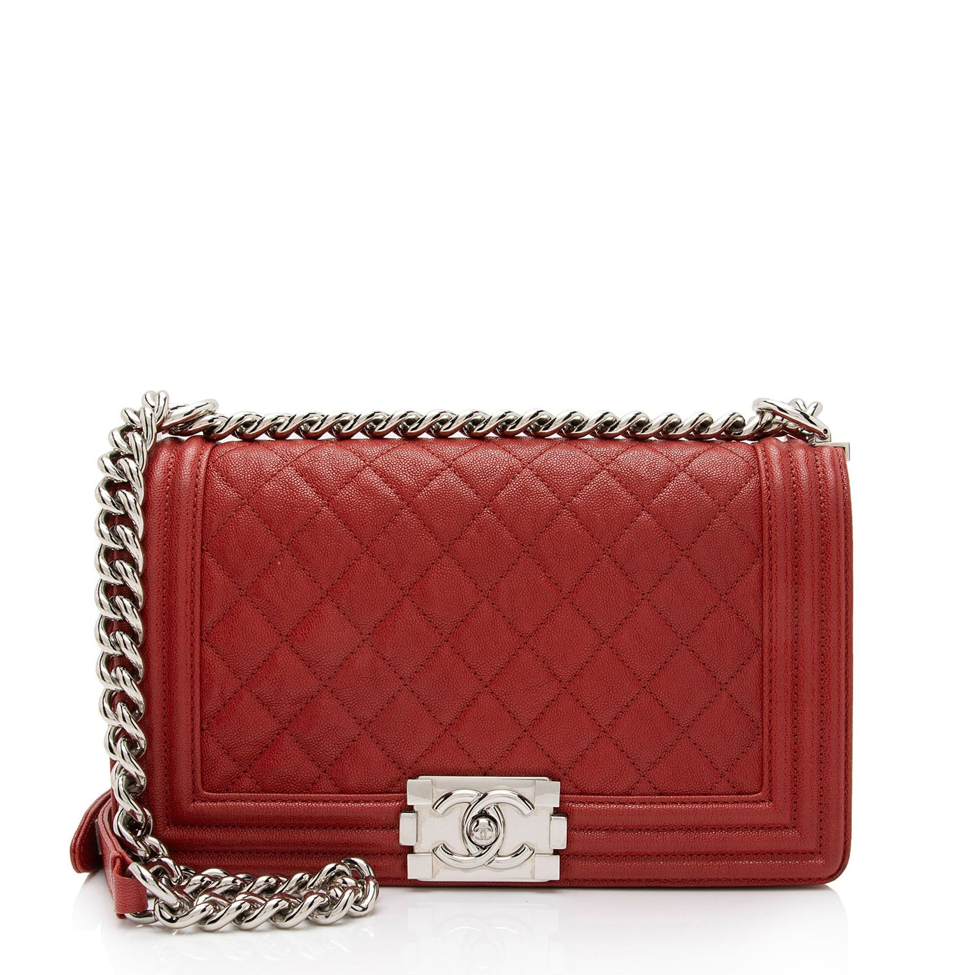 Chanel Caviar Leather Old Medium Boy Bag - Product Image 2