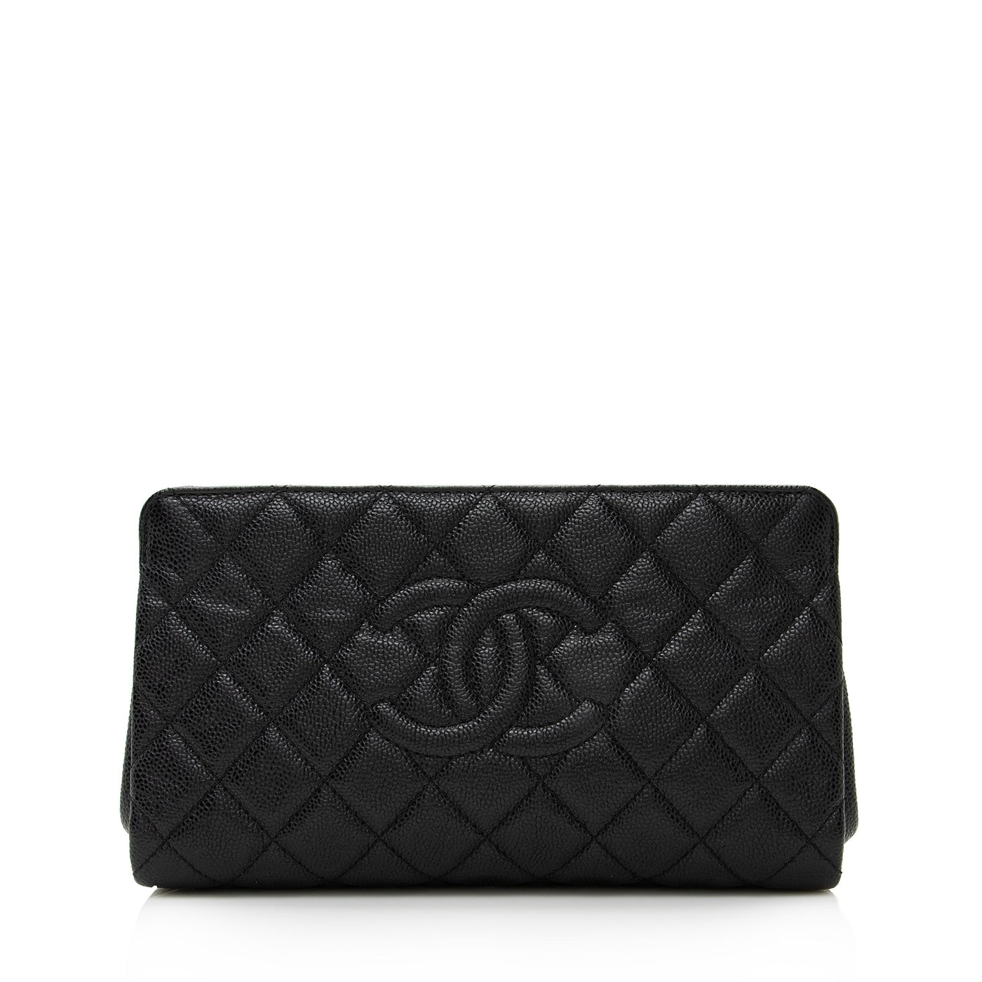 Chanel Caviar Leather Timeless CC Frame Clutch | Studio Nafay