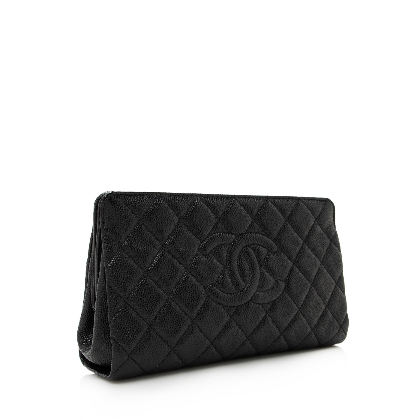 Chanel Caviar Leather Timeless CC Frame Clutch - Product Image 2
