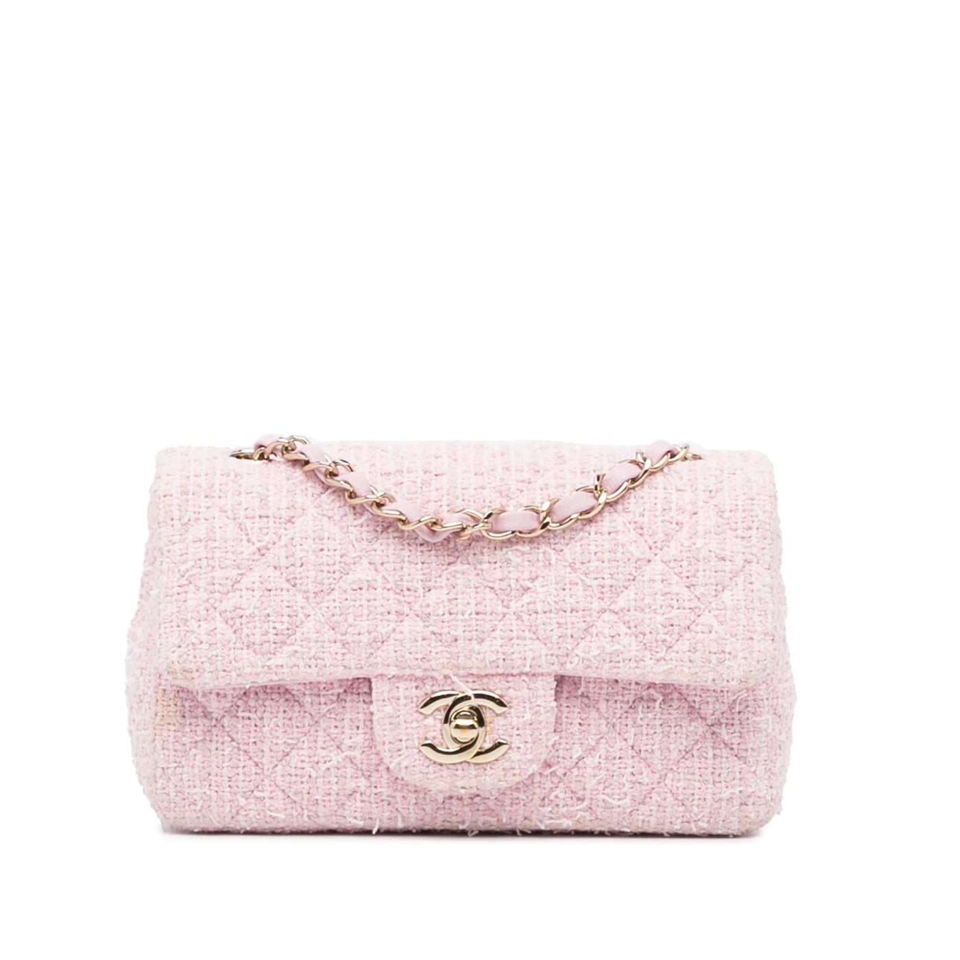 Chanel Classic Mini Rectangular Tweed Flap Bag | Studio Nafay