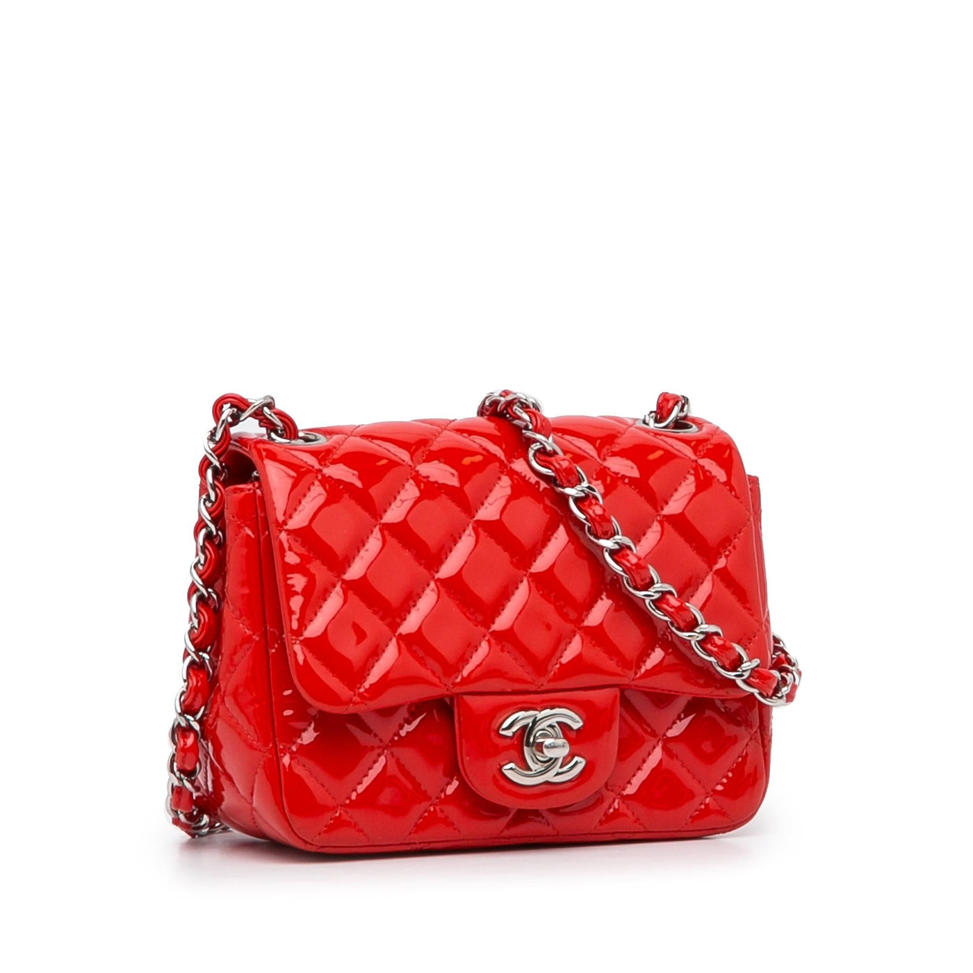 Chanel Classic Mini Square Patent Leather Single Flap - Product Image 2