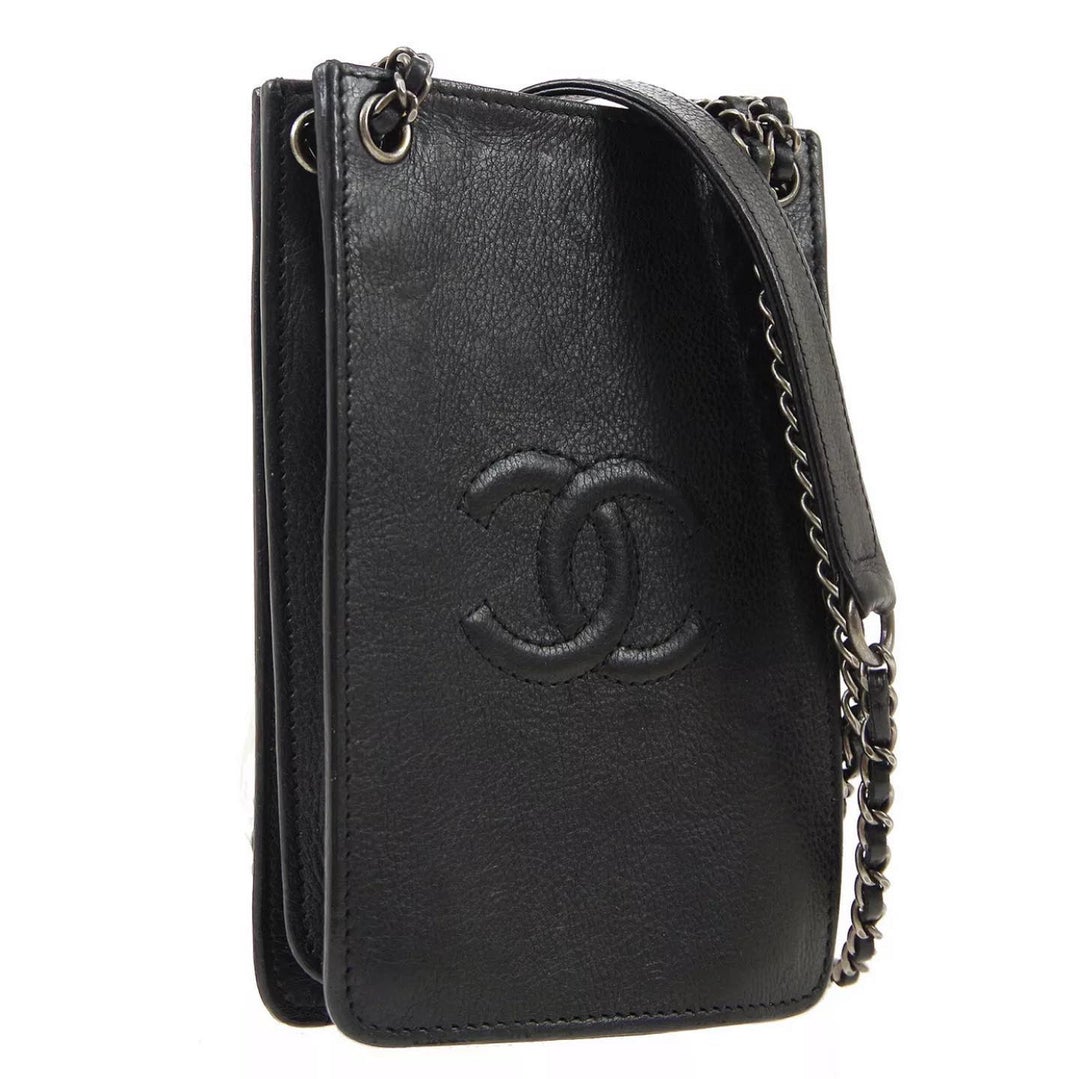 Chanel Caviar Leather Pochette With Chain Handle | Studio Nafay