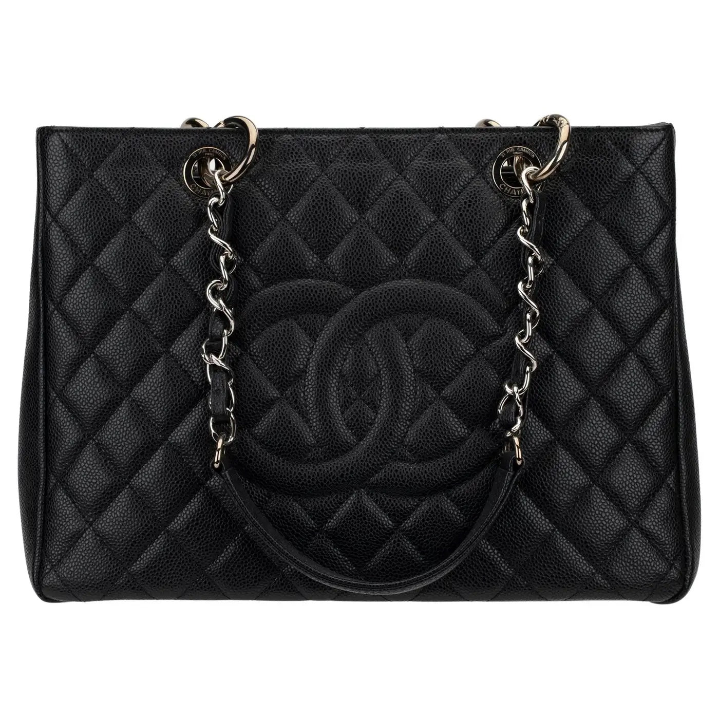 CHANEL CAVIAR QUILTED LEATHER GST TOTE BAG | Studio Nafay