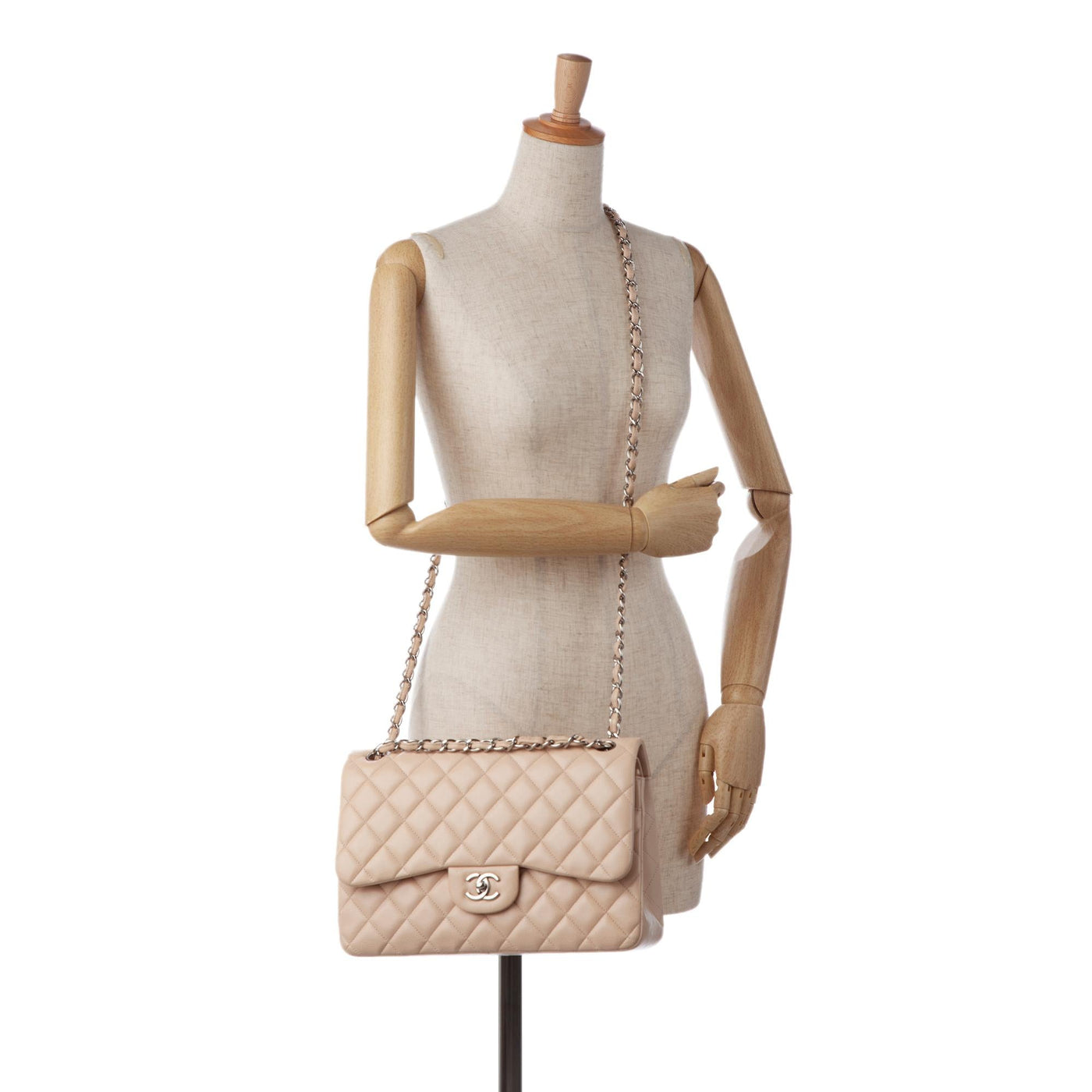 Chanel Jumbo Classic Caviar Double Flap Bag - Product Image 4